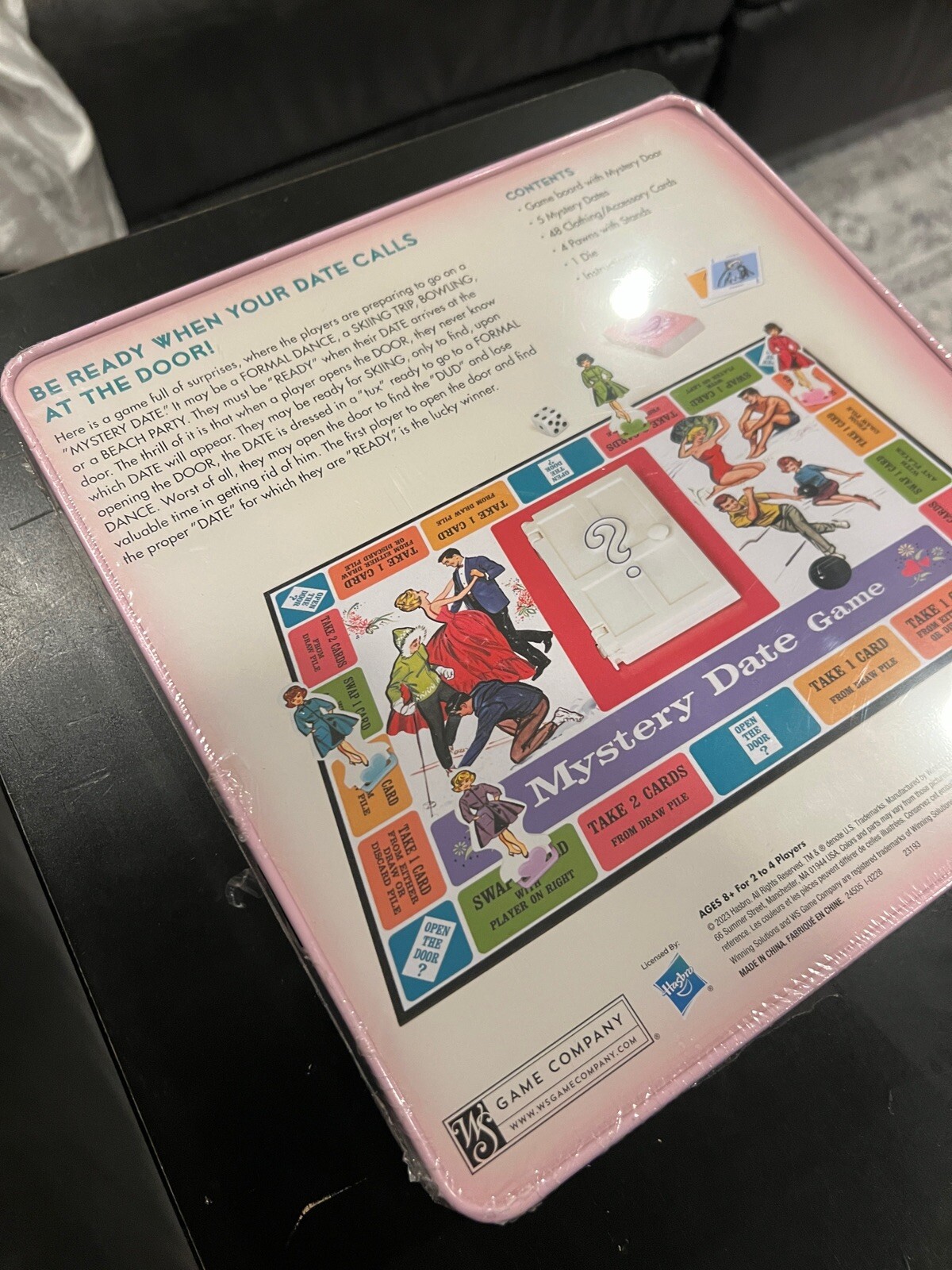 New Sealed Mystery Date Board Game Tin Nostalgia Edition Hasbro 2014