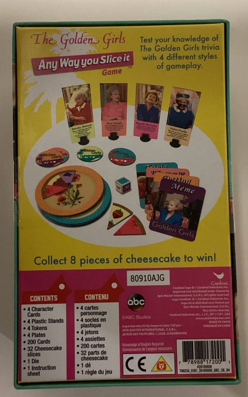 The Golden Girls Any Way You Slice It Game New Factory Sealed Box