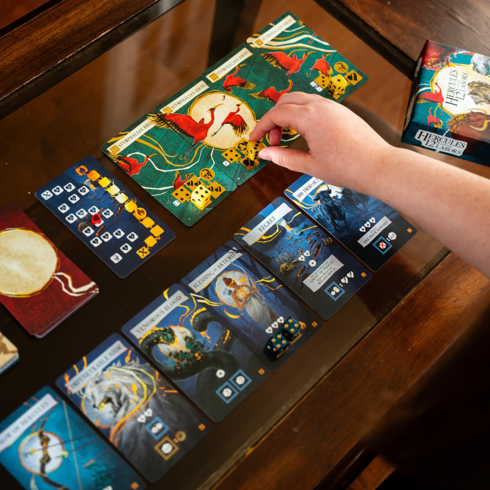 Envy Born Games Hercules And The 12 Labors Solo Card Dice Game Mythology