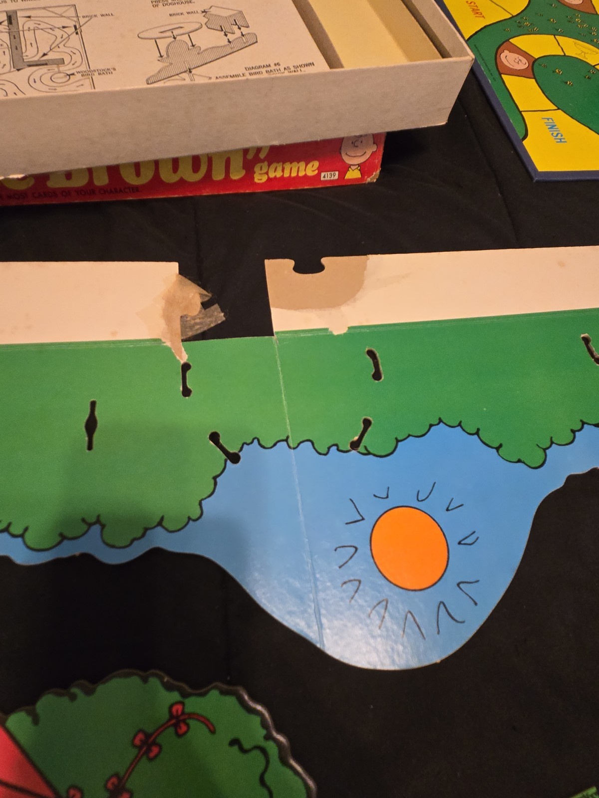 Vintage 1971 Milton Bradley GOOD OL CHARLIE BROWN Board Game 4139 Used