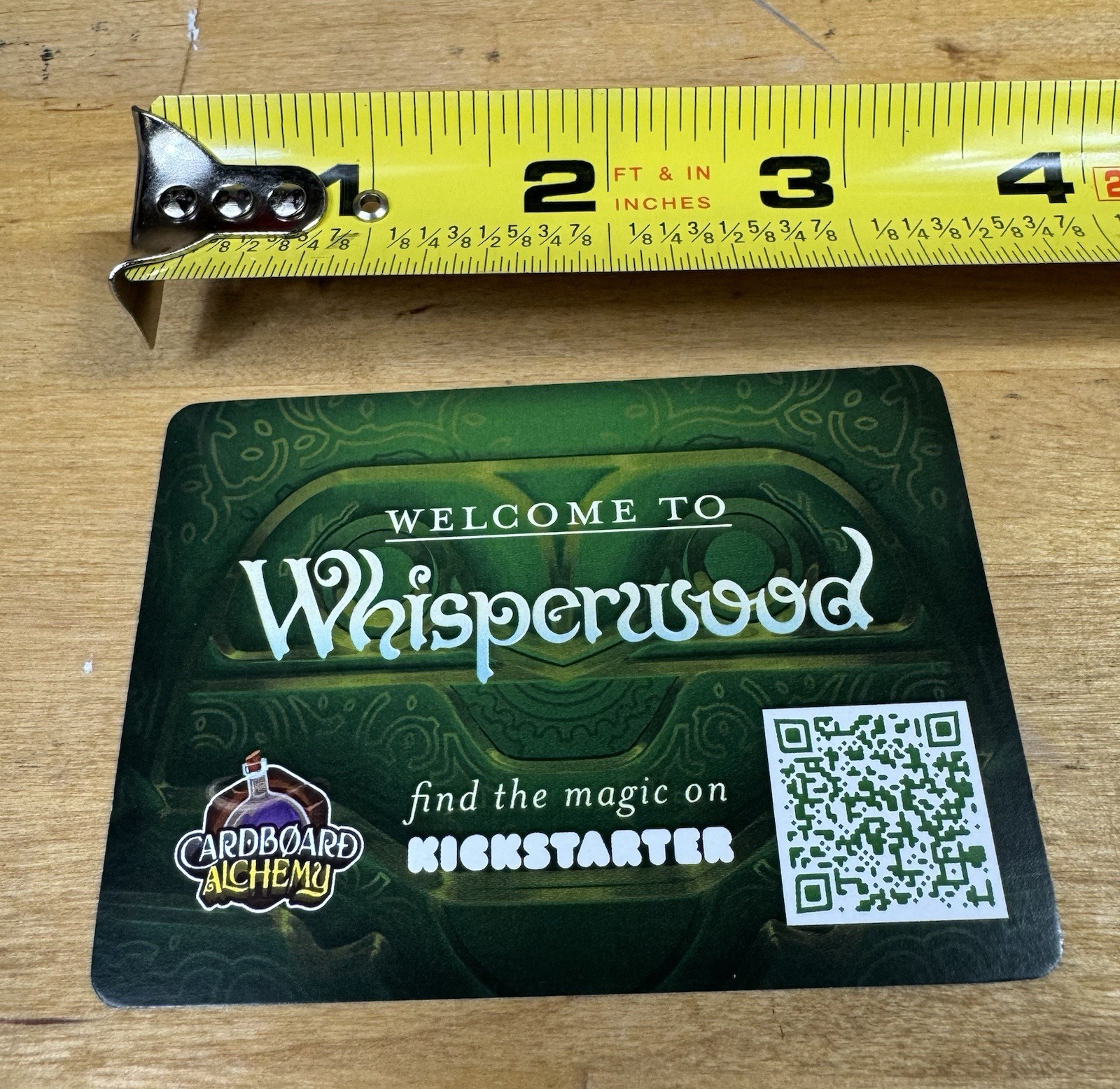 Whisperwood Cardboard Alchemy Promo Card Board Game Gen Con 2025 Preview Ad NEW