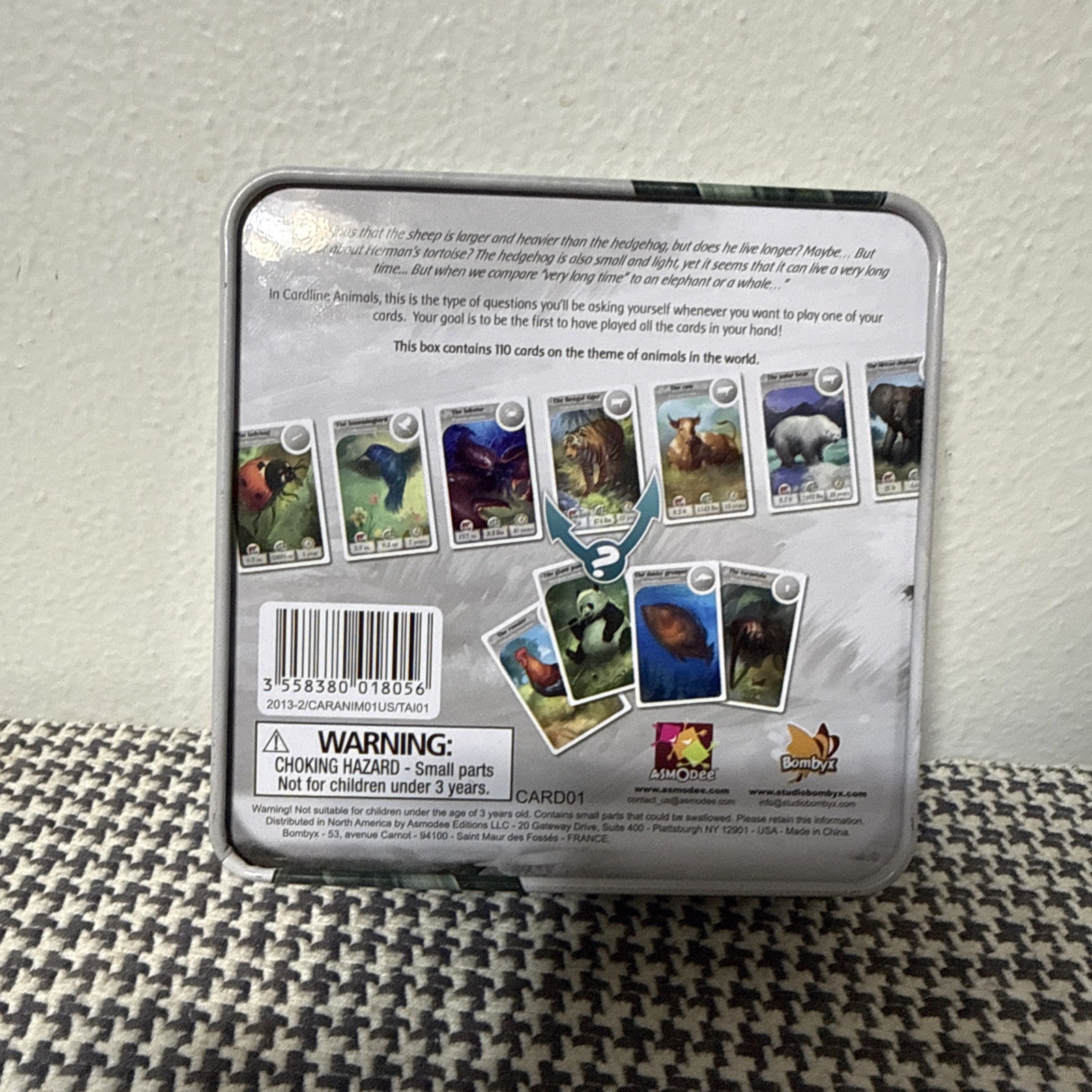 Cardline: Animals by Asmodee 2013 Complete Card Game Bombyx 100% Complete