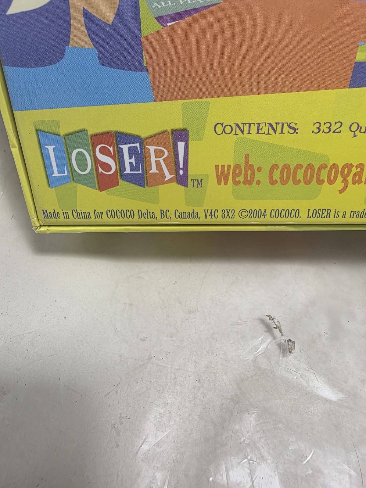 Cococo “Loser” Multi Player Board Game ( Complete)