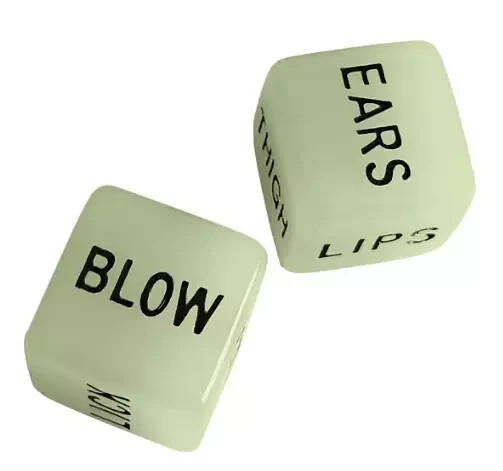 Glow in the Dark Sex Dice Adult Love Games Kama Sutra Couples Gift UV Reactive