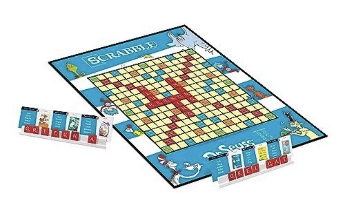 Dr. Seuss Scrabble Crossword Game Cat In The Hat The Grinch BRAND NEW SEALED