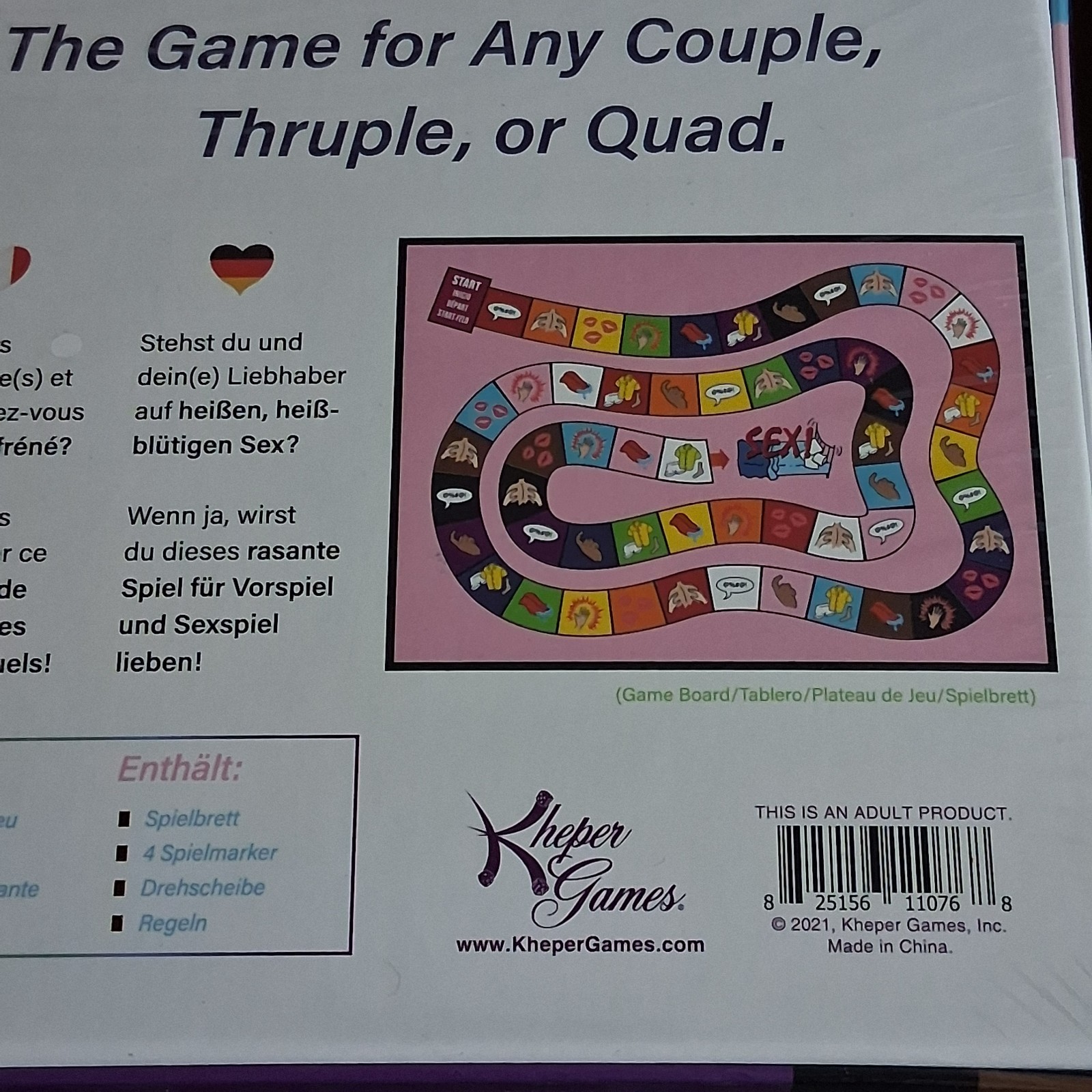Sex!!! Board Game • Juego de mesa • Jeu de société • Brettspiel”