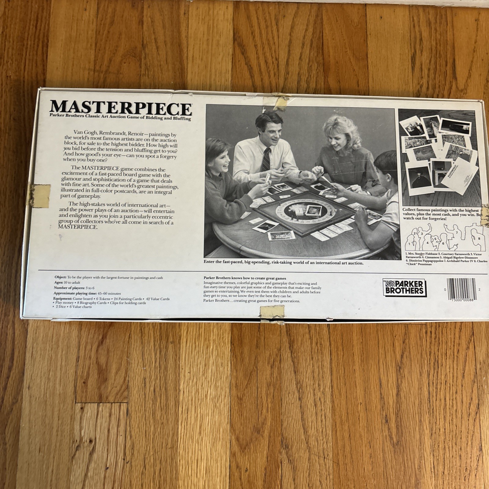 Masterpiece 1987 Parker Brothers Art Auction Board Game Complete