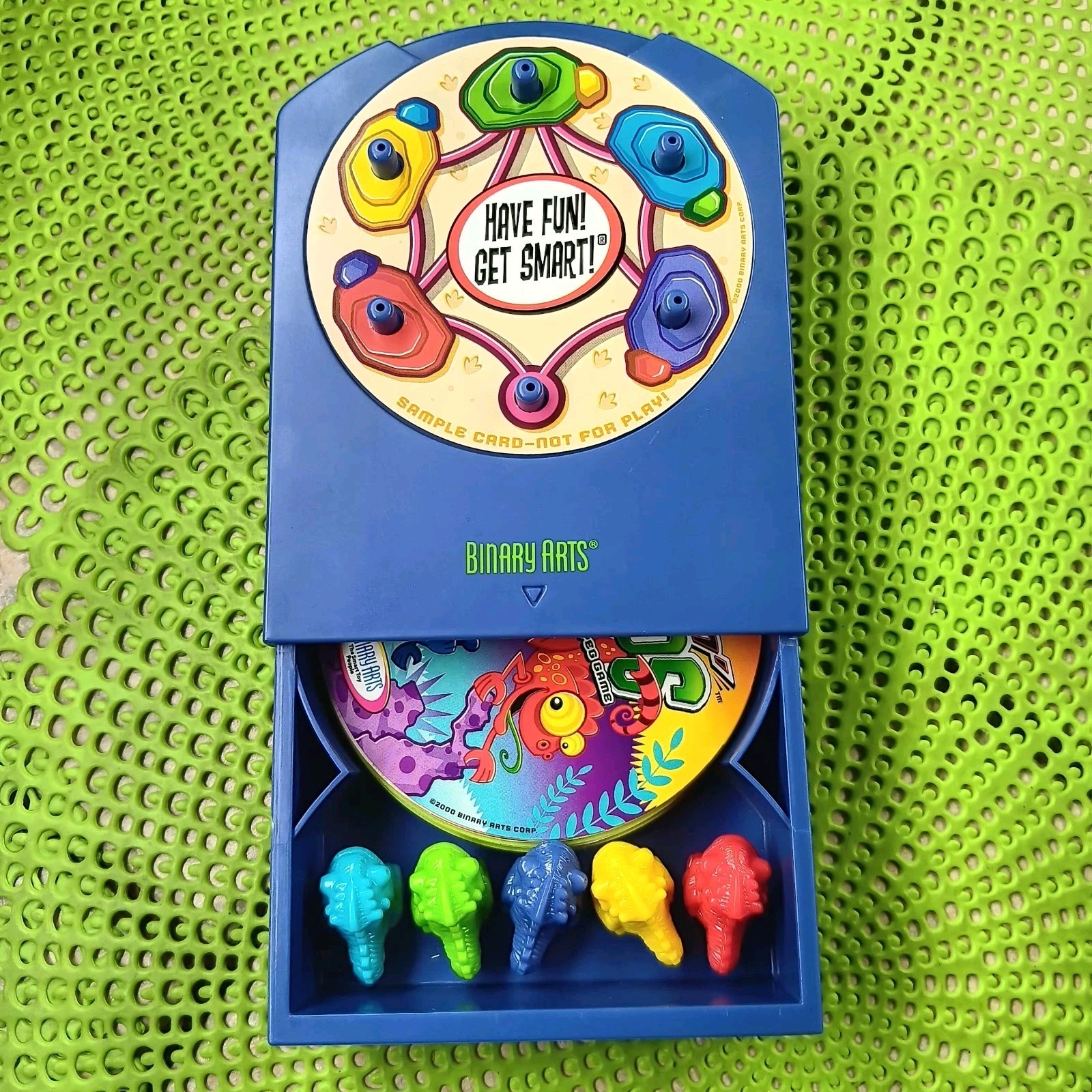 Vintage Binary Arts Leapin’ Lizards The Rock Hoppin’ Peg Game 2000 CIB RARE OOP