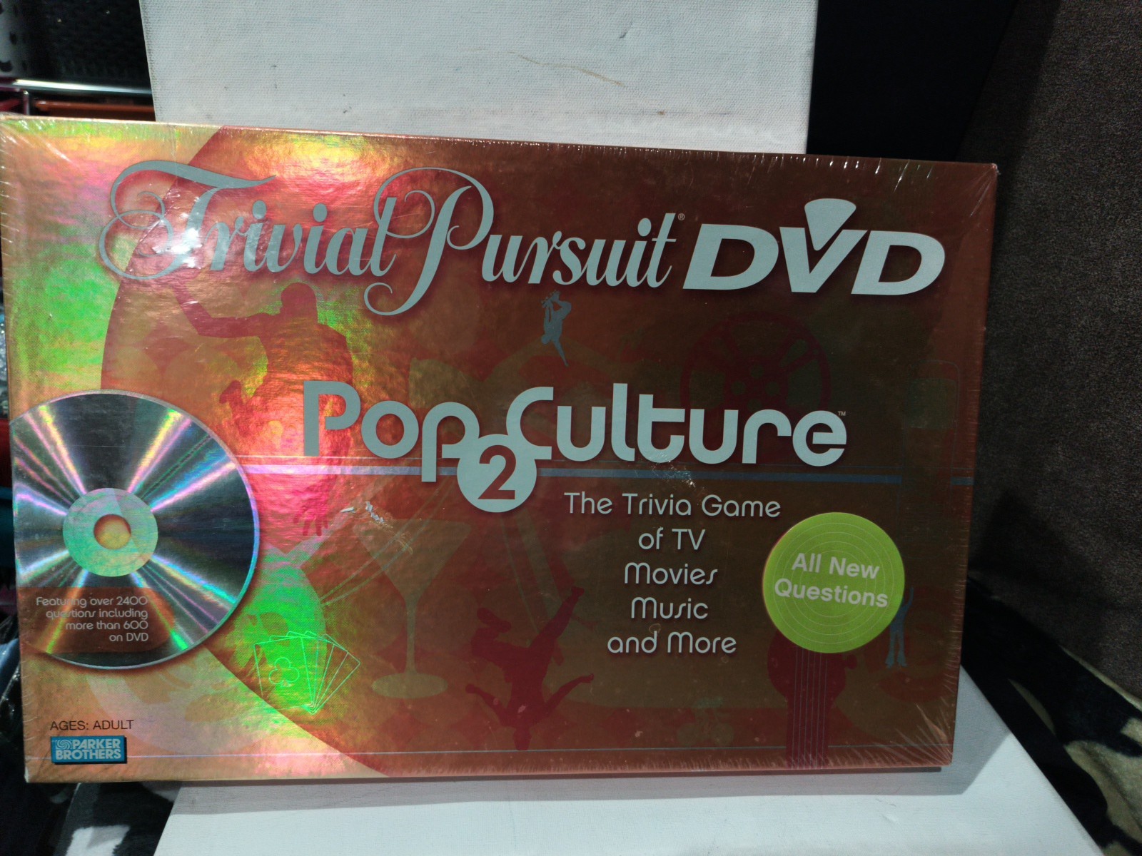Trivial Pursuit DVD Pop Culture 2 Trivia Board Game Parker Brothers Sealed