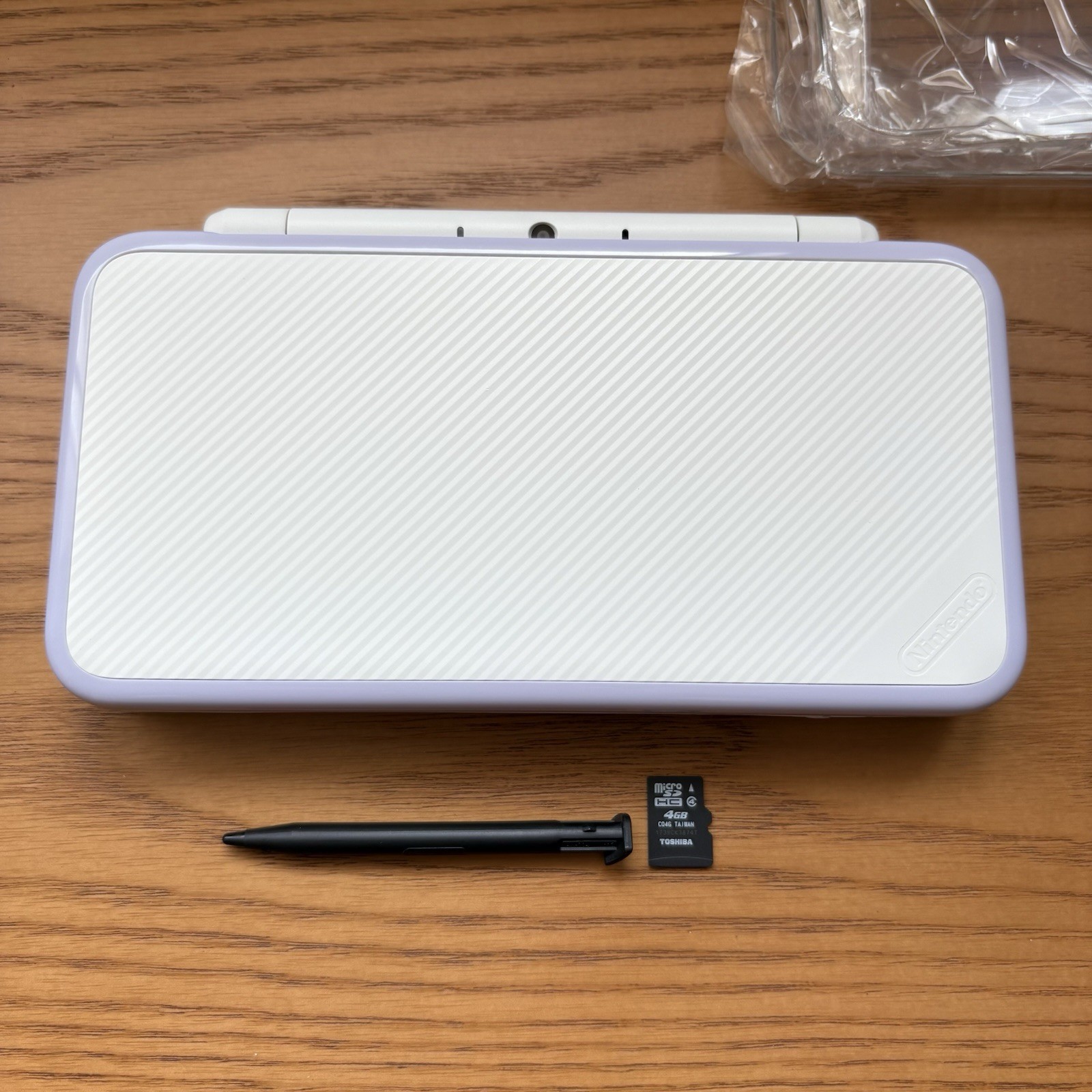 Nintendo New 2DS LL White & Lavender 4GB Protect Cover Charger Used JPversion