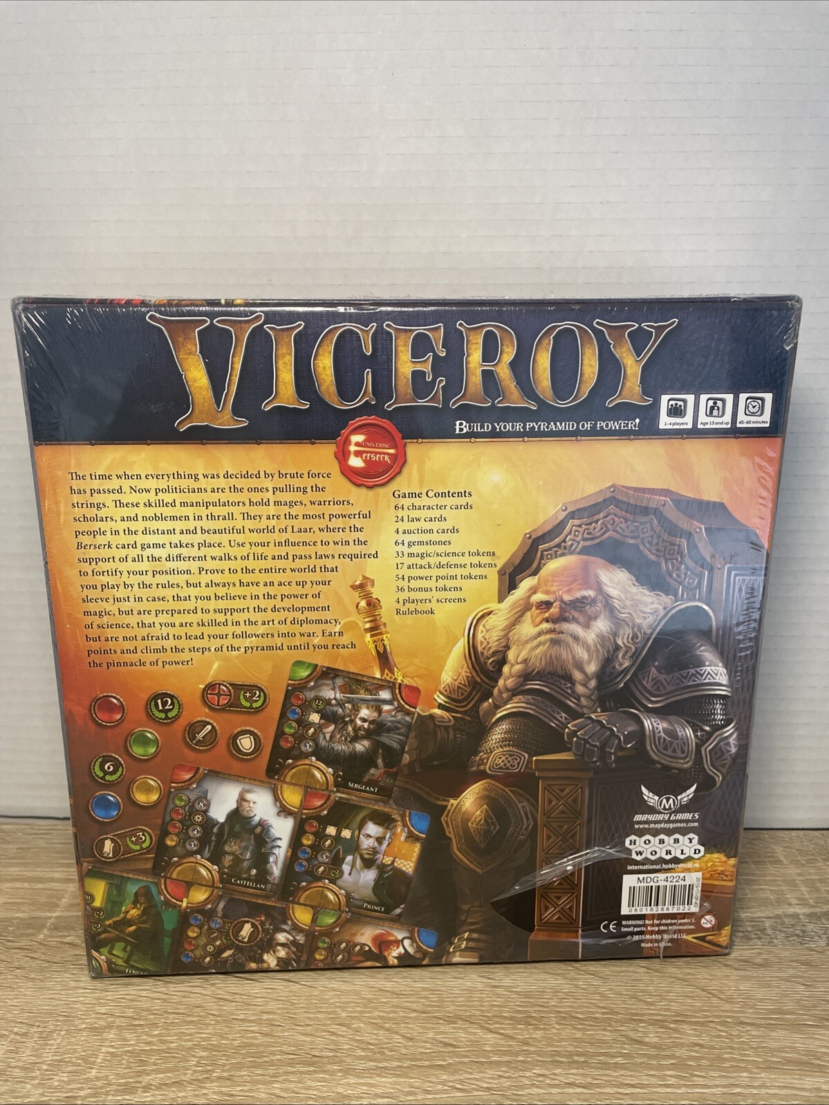 VICEROY 2015 Game board by Mayday Games. New and factory sealed.