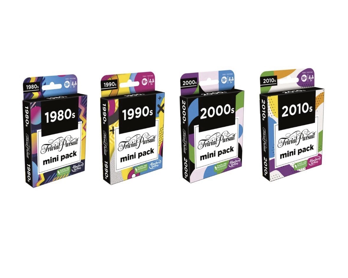 Hasbro Gaming Trivial Pursuit Mini Packs Multipack, Fun Trivia Questions