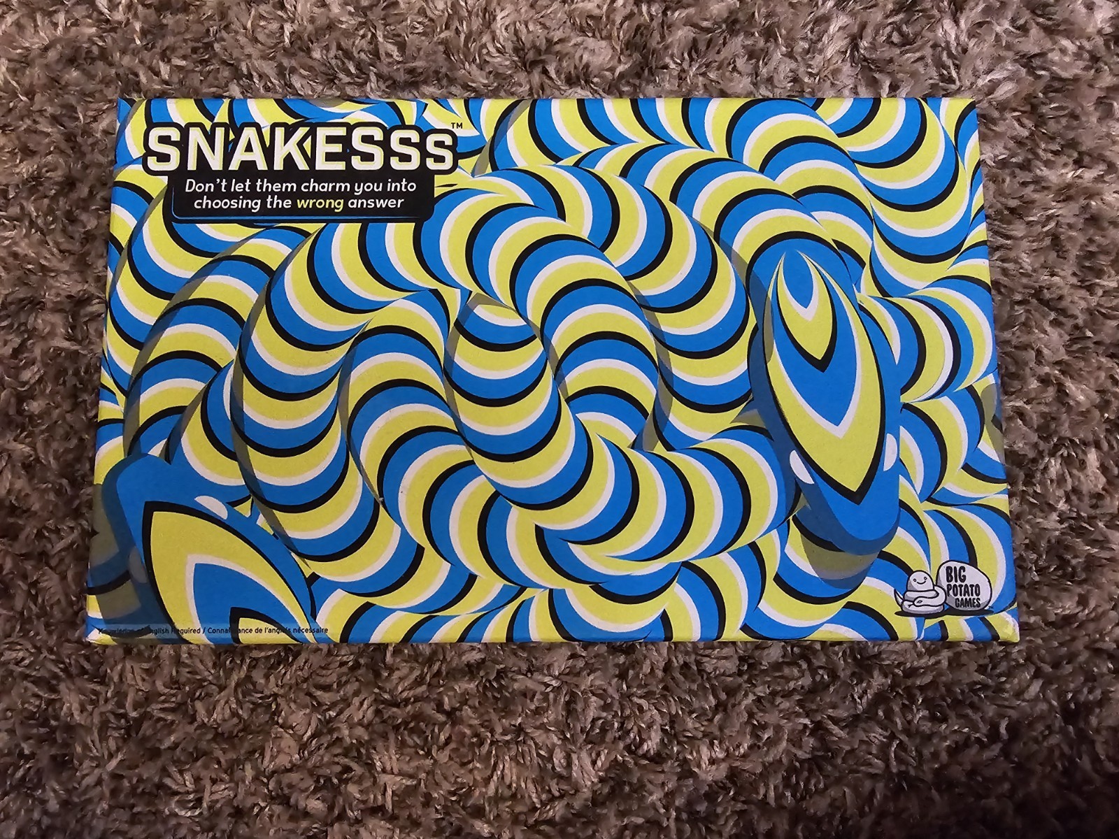 Big Potato Snakesss Board Game Social Family Game – Brand New