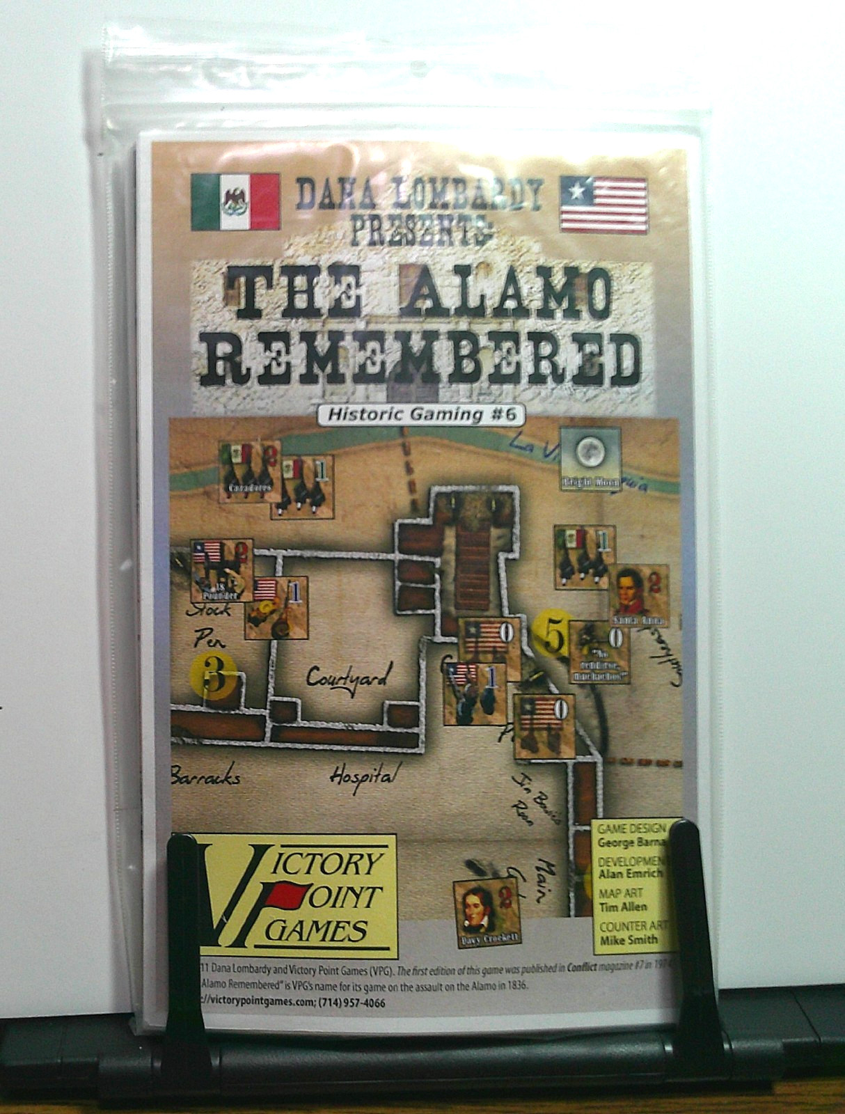 Victory Point Games ‘The Alamo Remembered’ 2011 complete in Original Package.