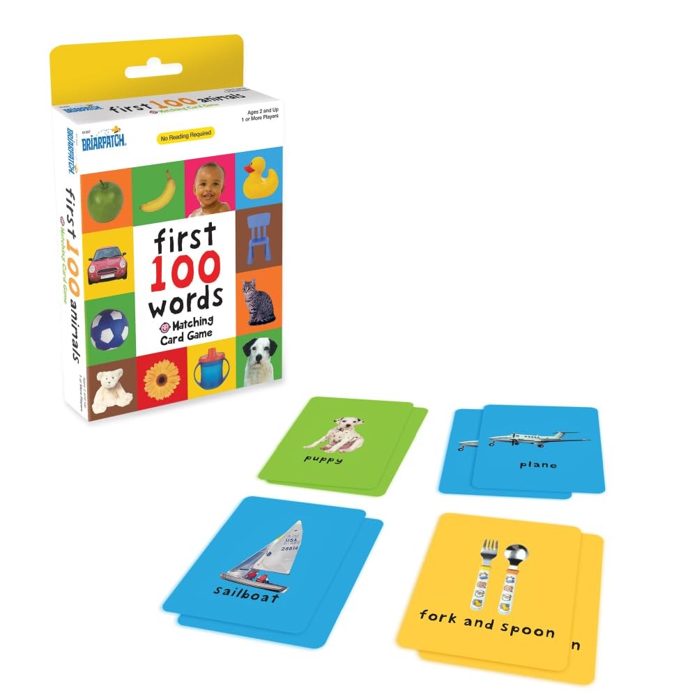 First 100 Words Matching Card Game, Based On Board Books By Roger Priddy, Pre