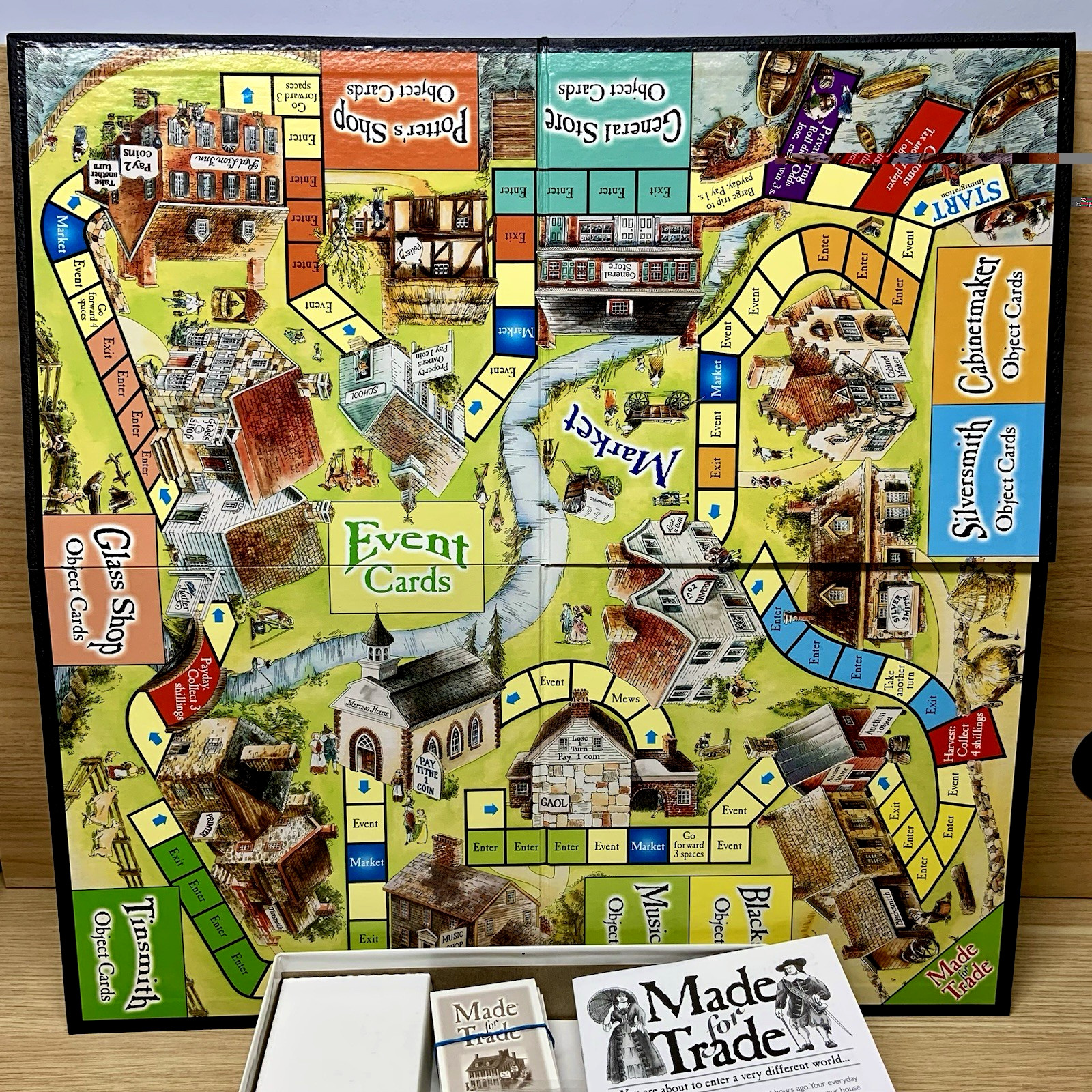 Made for Trade Board Game Early American Life Aristoplay Vintage 2003 Complete