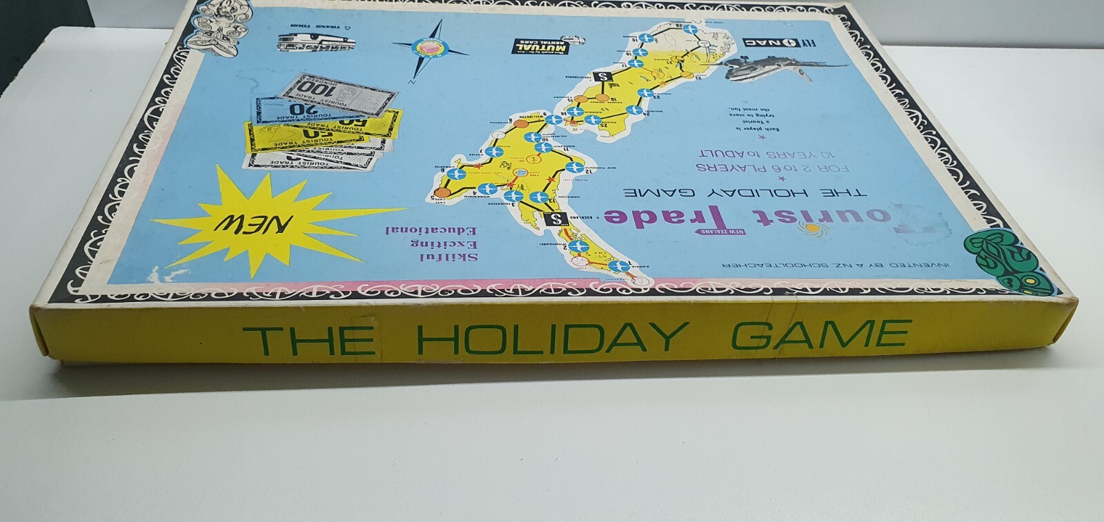 Retro The Holiday Game Tourist Trade New Zealand NAC Trans Tours board game Rare