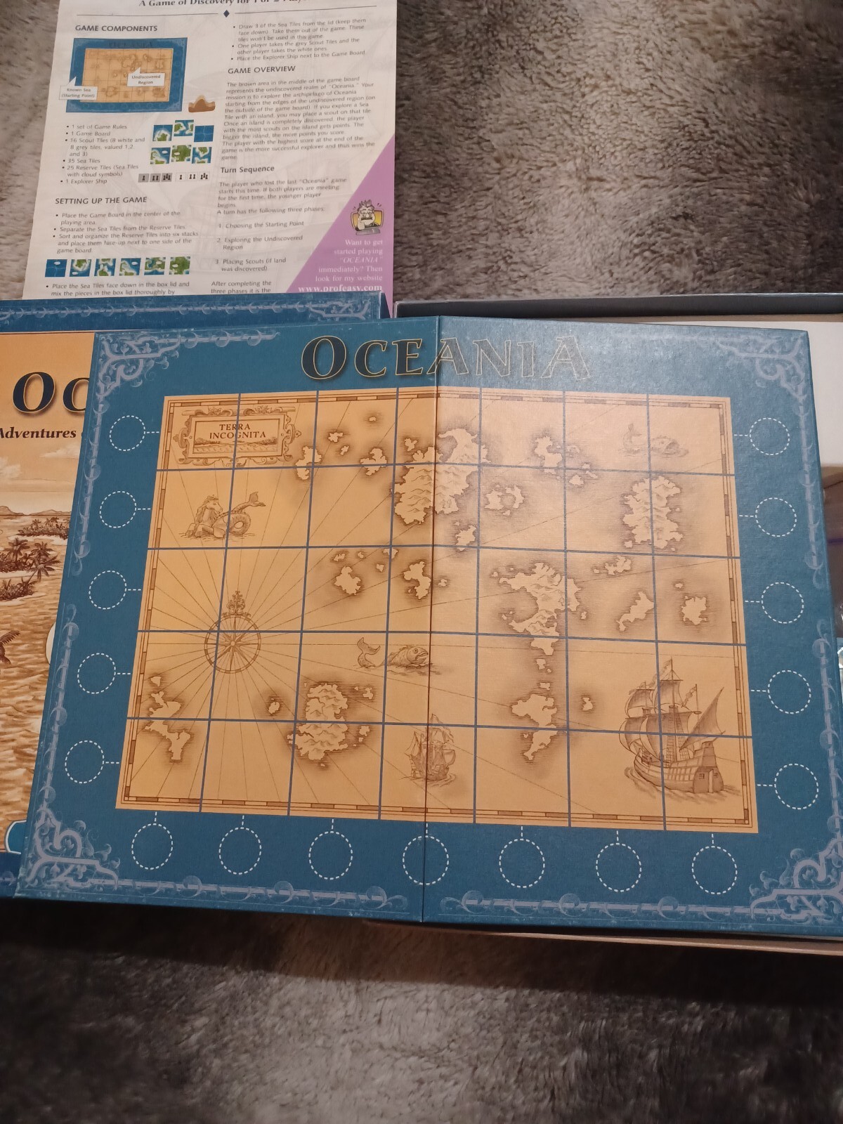 Oceania Board Game Adventure Discovery Klaus Teuber Mayfair Games 2004 Complete