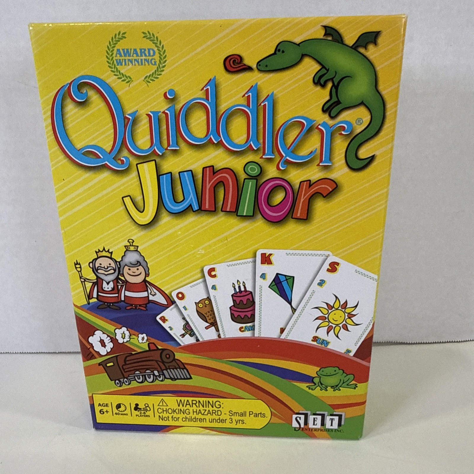 Quiddler Junior Set Enterprises Inc Game COMPLETE Ages 6+ Word Game Vocabulary