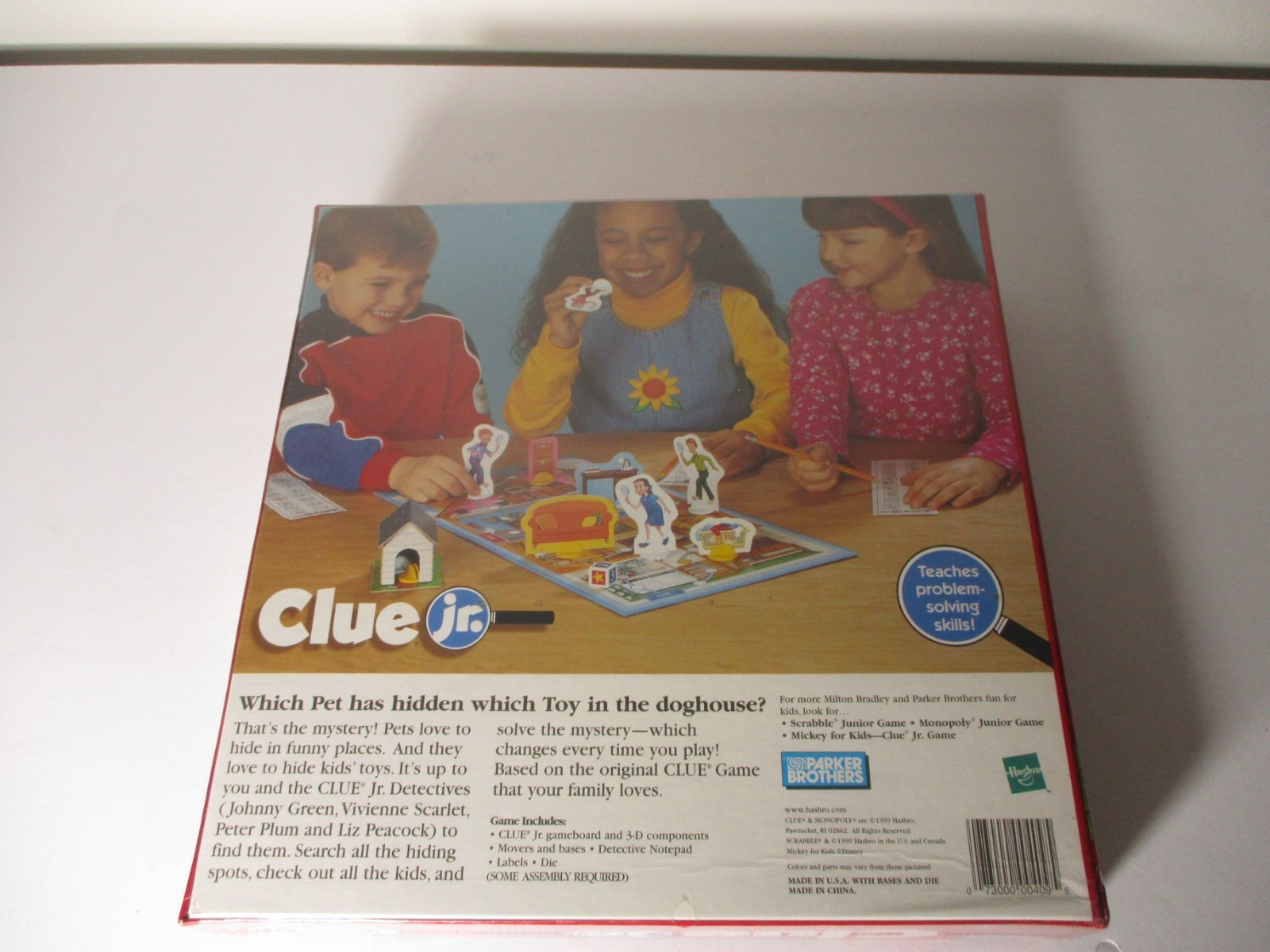 Hasbro Clue Jr The Case of the Hidden Toys Board Game Problem Solving NEW SEALED