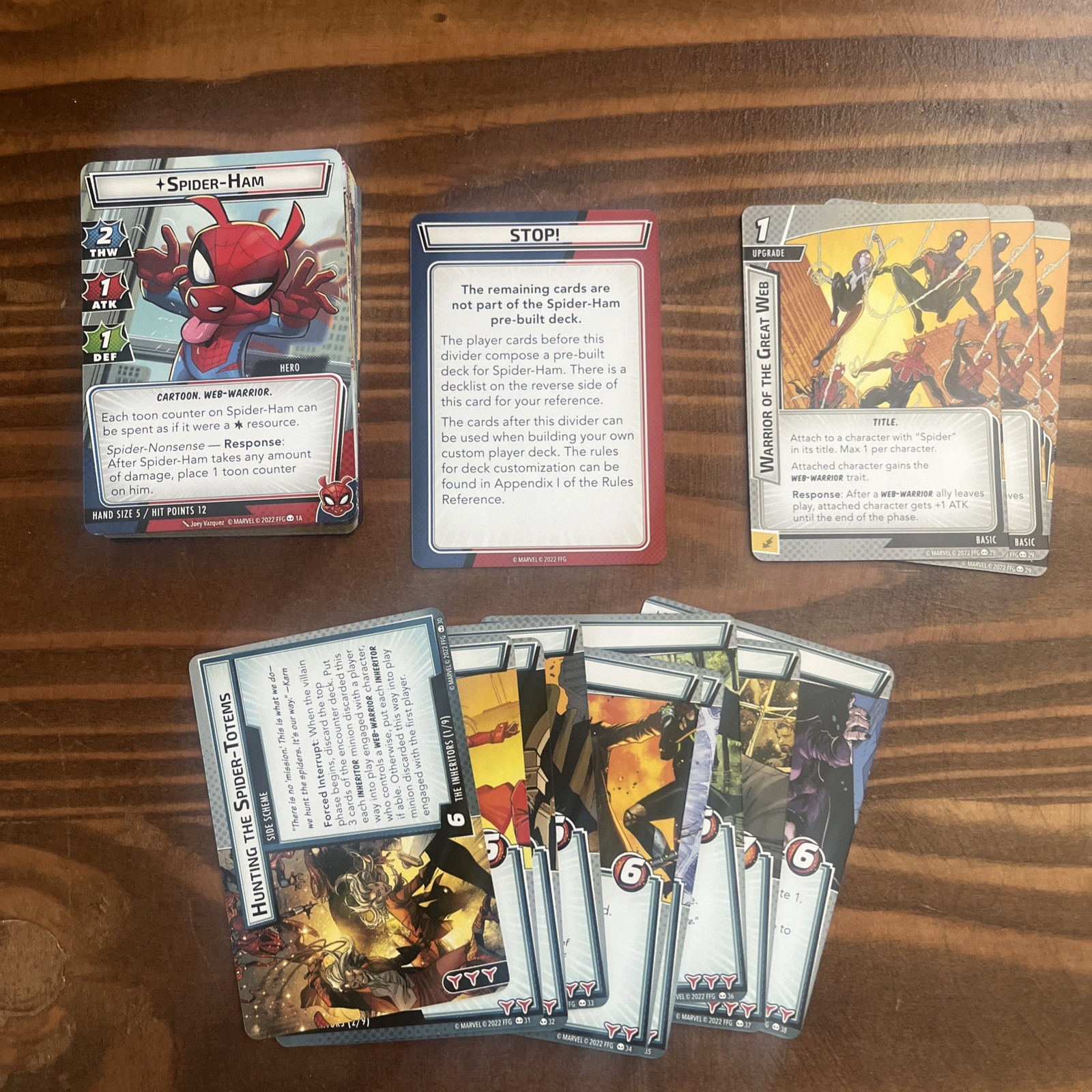 Marvel Champions the Card Game – Spider-Ham Hero Pack. Complete Deck