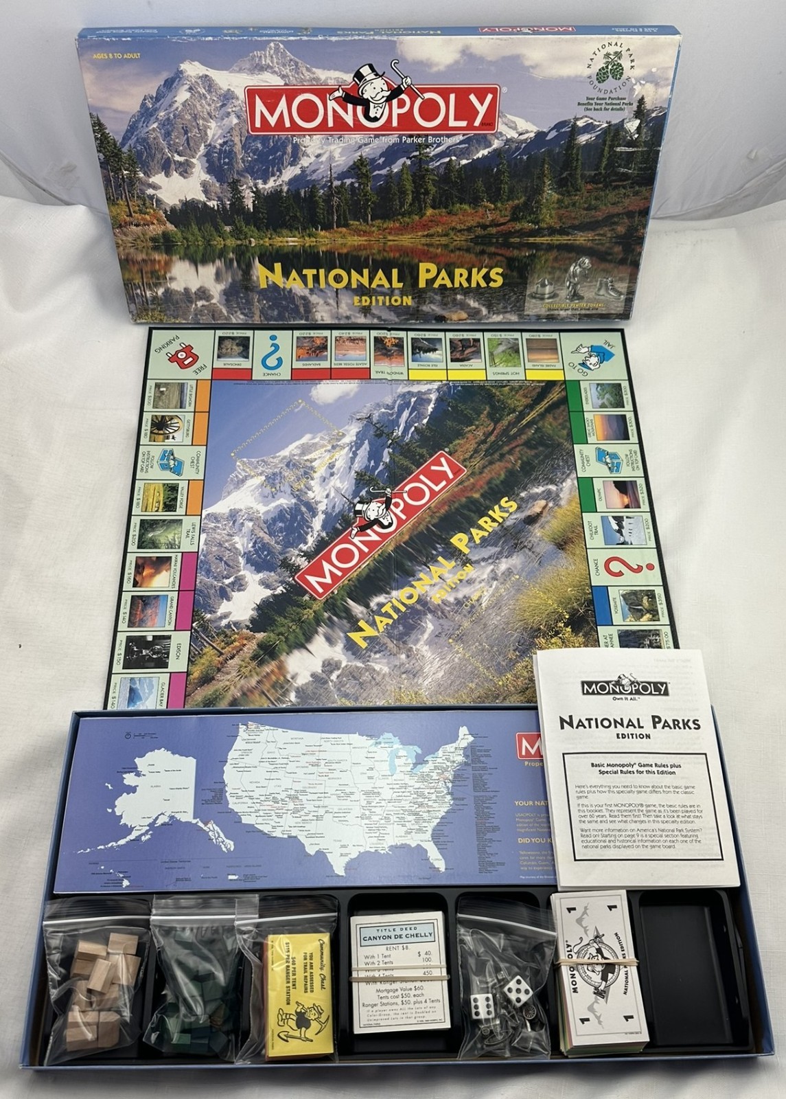 2001 National Parks Monopoly Game by USAopoly in Great Condition FREE SHIPPING