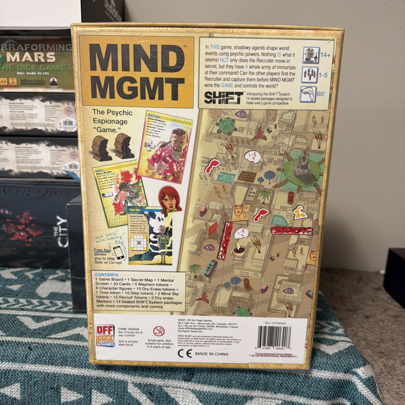 Mind MGMT Board Game Deluxe Kickstarter Edition Psychic Espionage Matt Kindt NEW