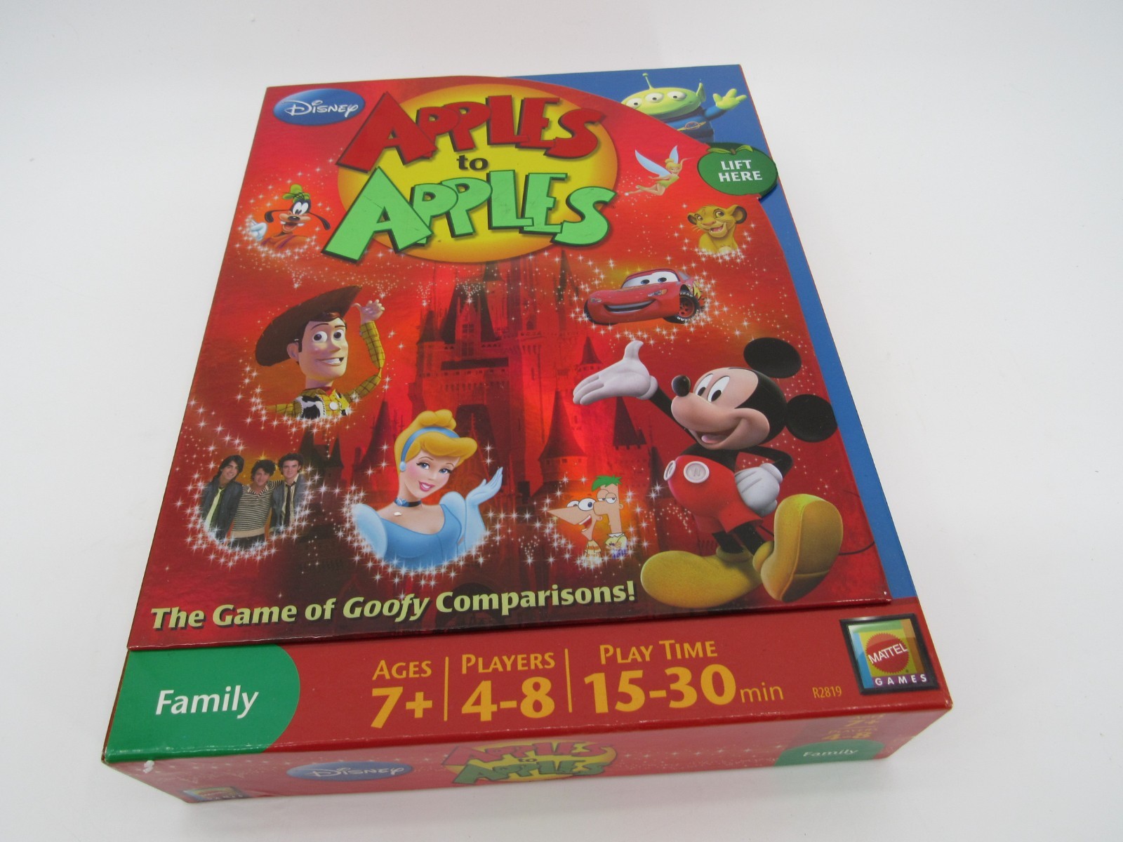 Disney Apples to Apples Game COMPLETE Mattel 2009 Cards Family Party