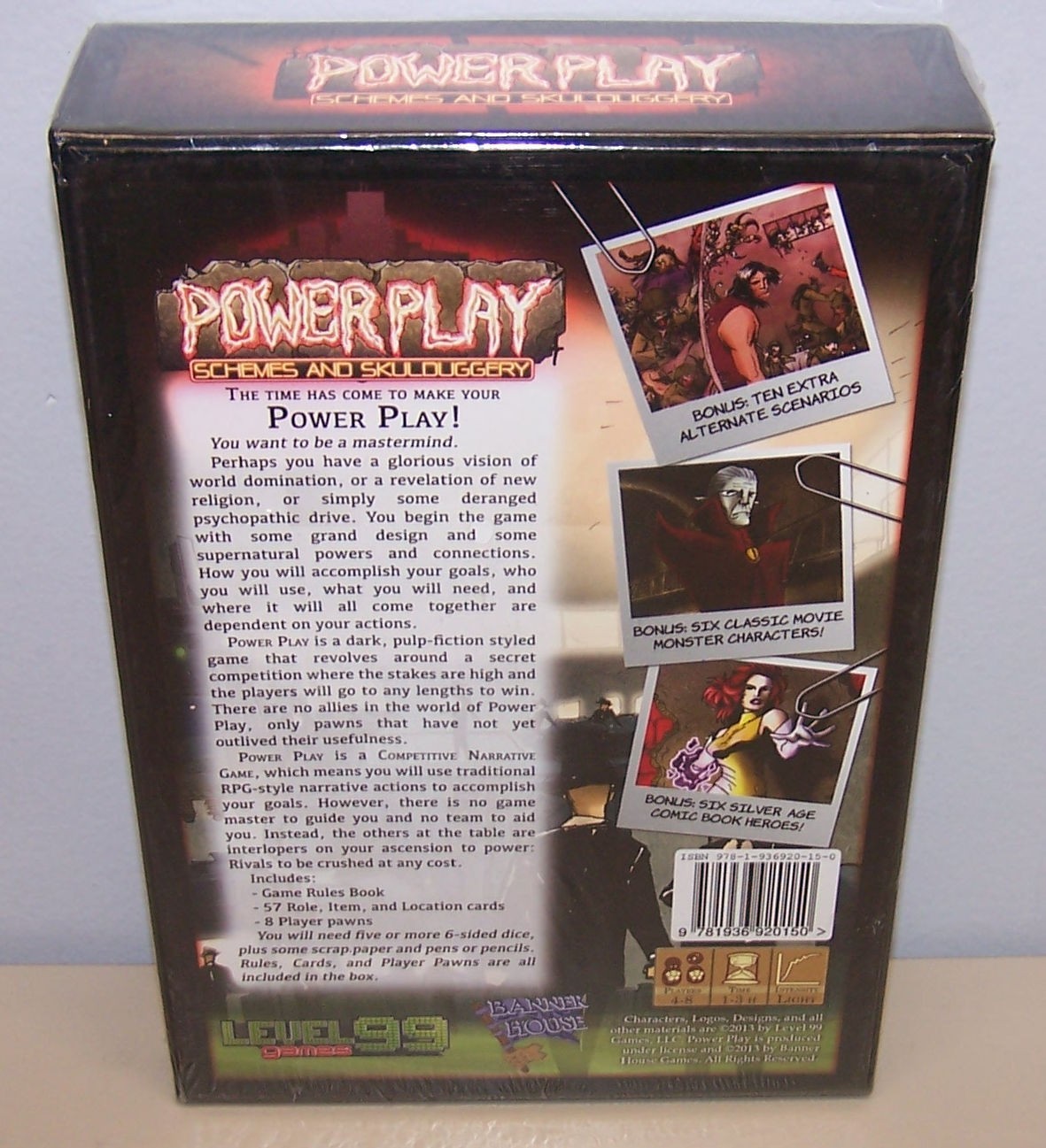 POWER PLAY: SCHEMES AND SKULDUGGERY GAME FREE SHIP NEW SEALED. LEVEL99 GAMES