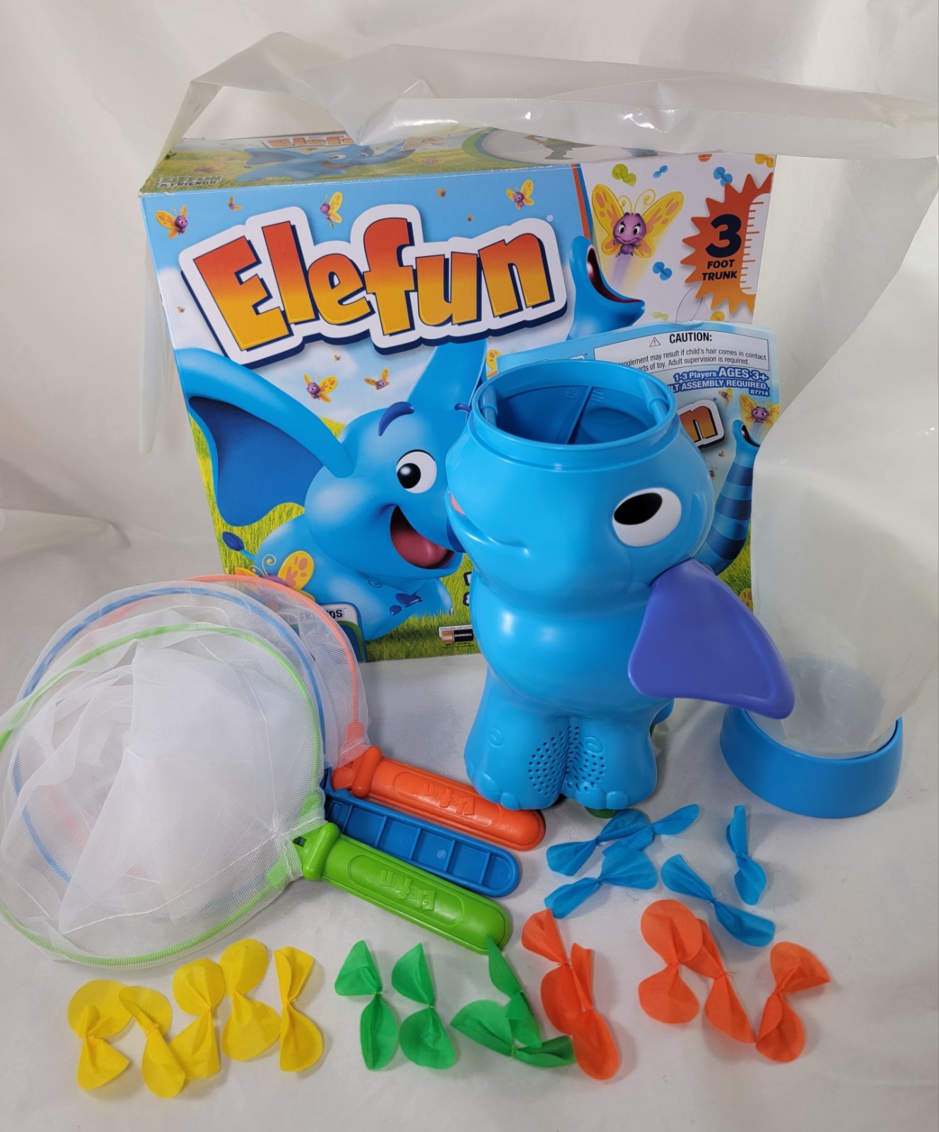 Elefun Butterfly Catching Game Near Complete Missing 1 Butterfly Tested & Works