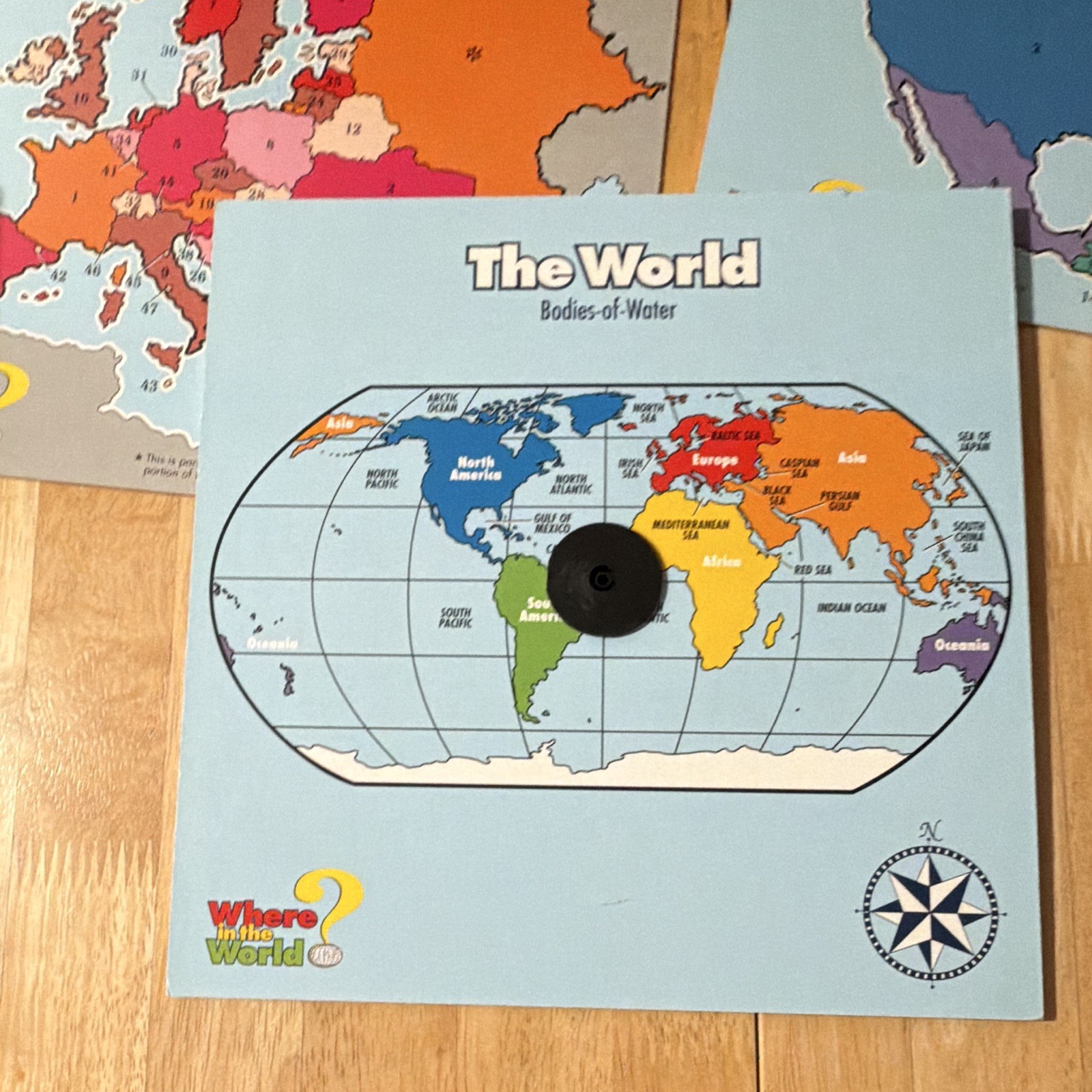 Talicor Where in the World? Geography Educational Game Spinner 8+ 2+ 2002