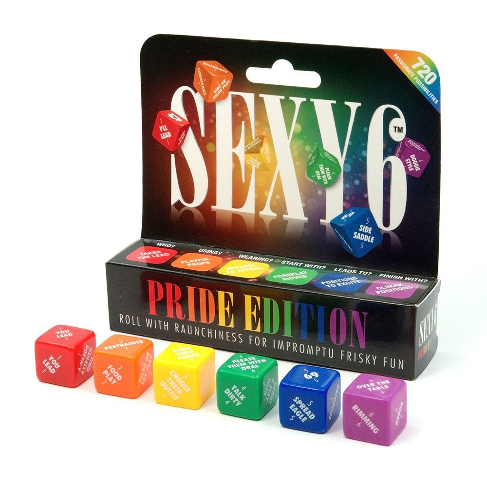 Sexy 6 Dice Game for Couples Pride Edition