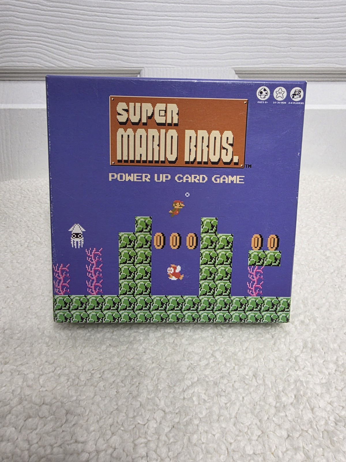 Super Mario Bros. Power Up Card Game, 100% Complete 3-8 players, 2017, Nintendo