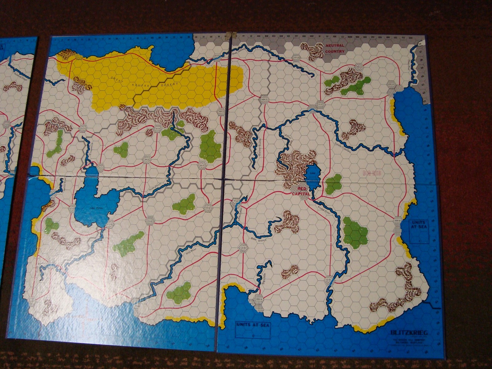1965 Blitzkrieg Lightning Warfare Game The Avalon Hill Company Partially Punched
