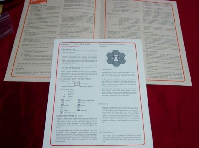 1977 Excalibre Games : CASSINO game – Panzer Battles & Sieges Series (PUN)