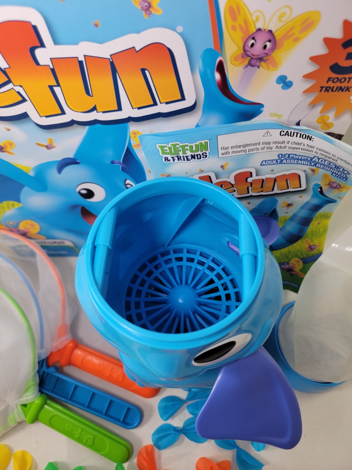 Elefun Butterfly Catching Game Near Complete Missing 1 Butterfly Tested & Works