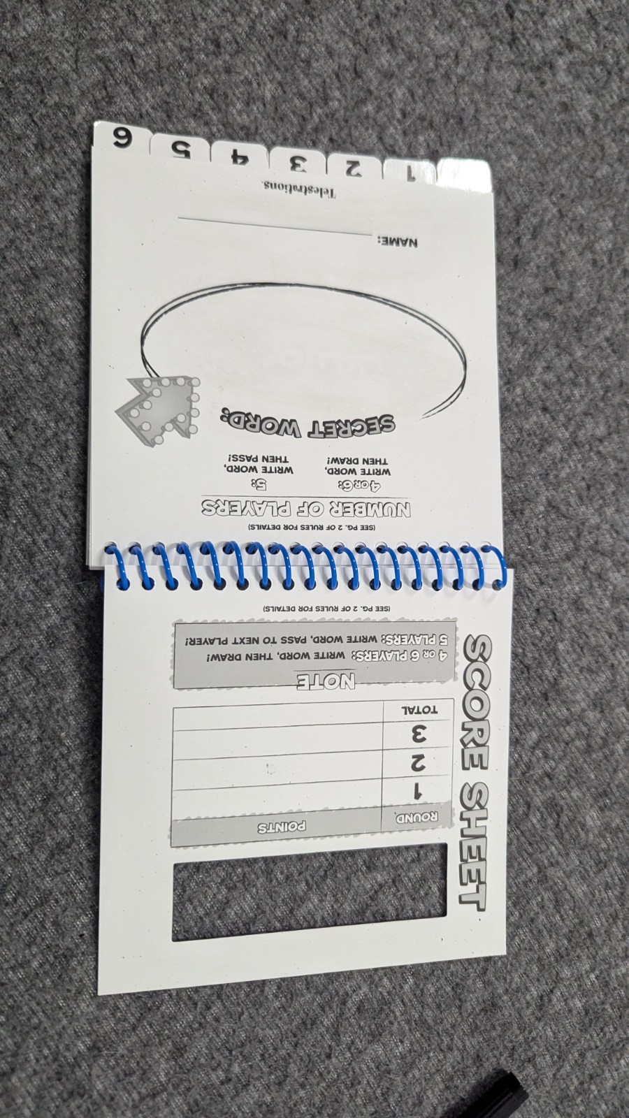 Telestrations USAopoly 2021 Telephone Game Sketched Out 4-6 Players Complete