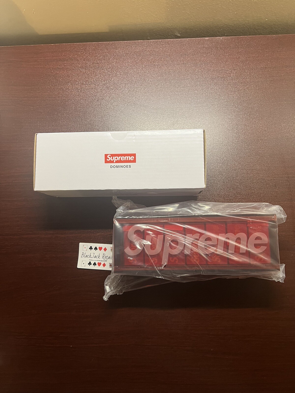 Supreme Aluminum Domino Set Red FW22 – In Hand – FREE SHIPPING