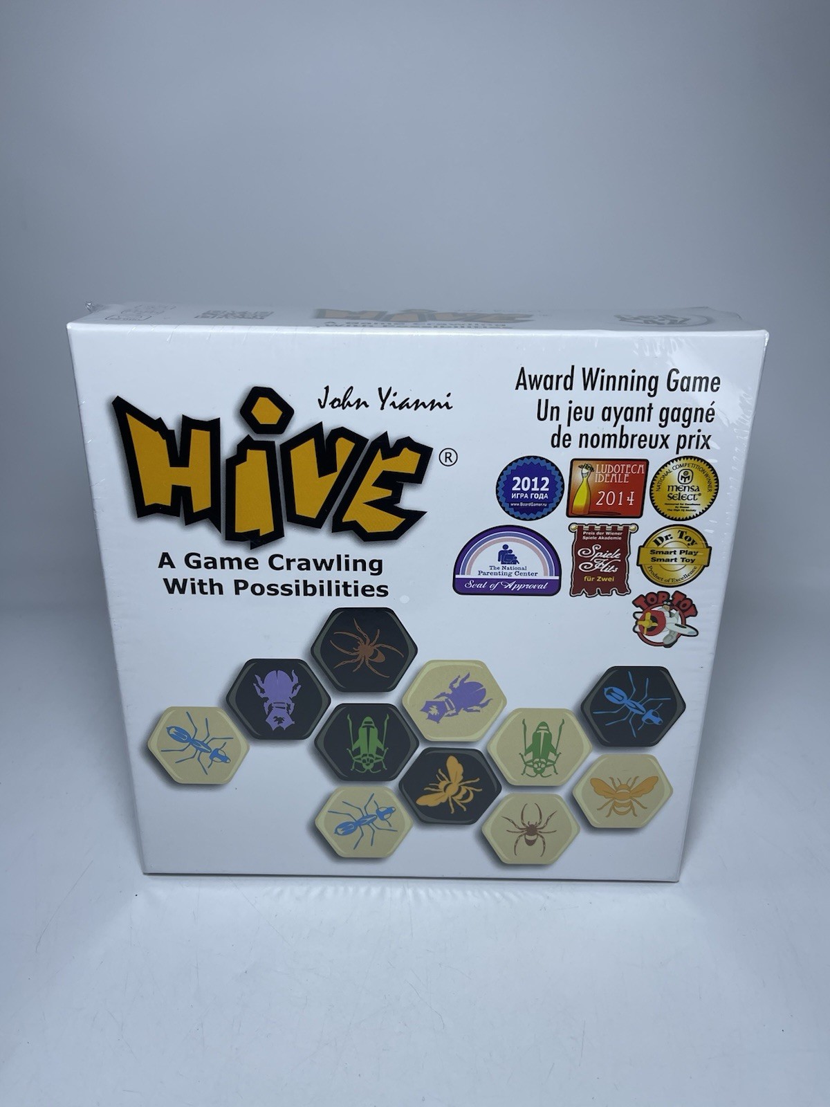 HIVE Tile Board Game Sealed In Box John Yianni Smart Zone Gen 42 Award Winner!