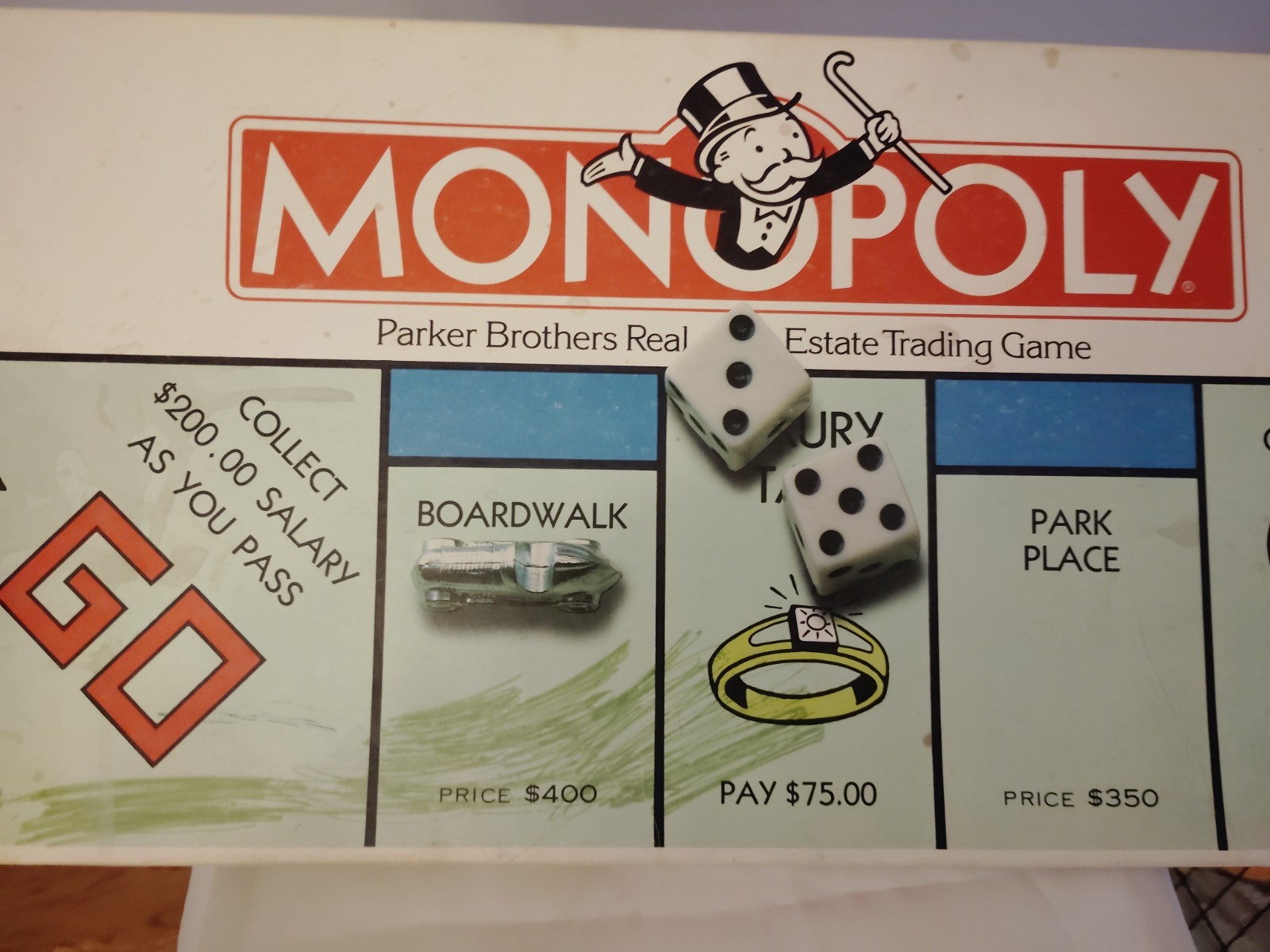 Vintage 1985 Monopoly Board Game Parker Brothers No 0009
