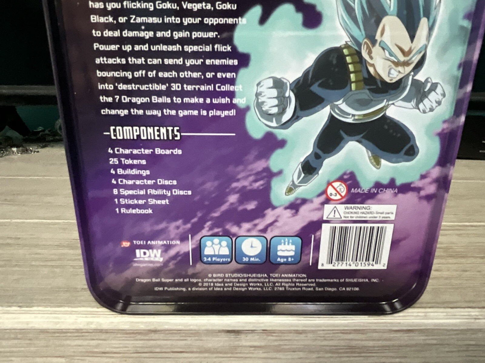 Dragon Ball Z Super Heroic Battle Game DBZ Anime in Metal Tin New In Box
