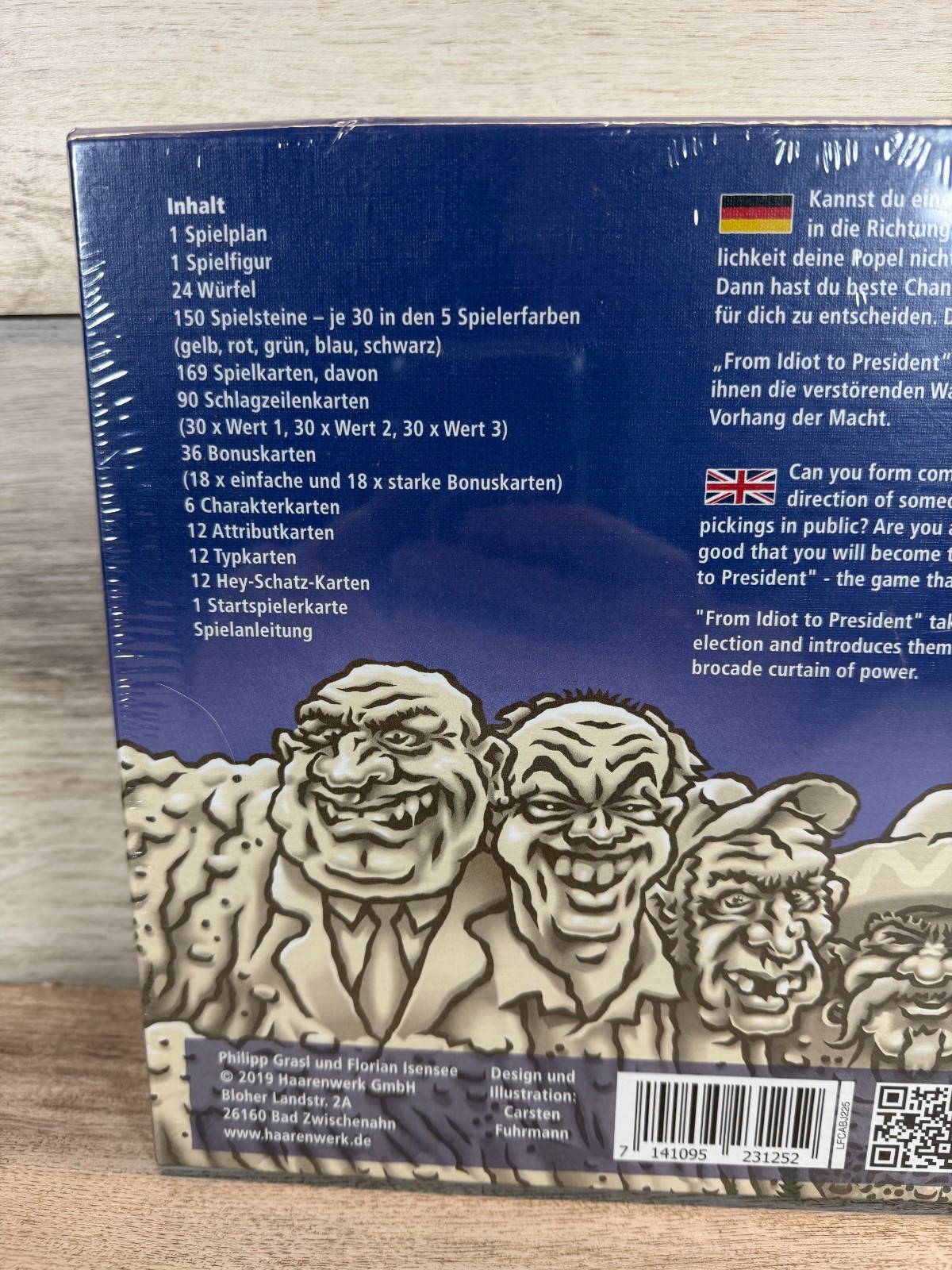 Donald Trump Political Humor From Idiot To President Board Game Sealed New 2019