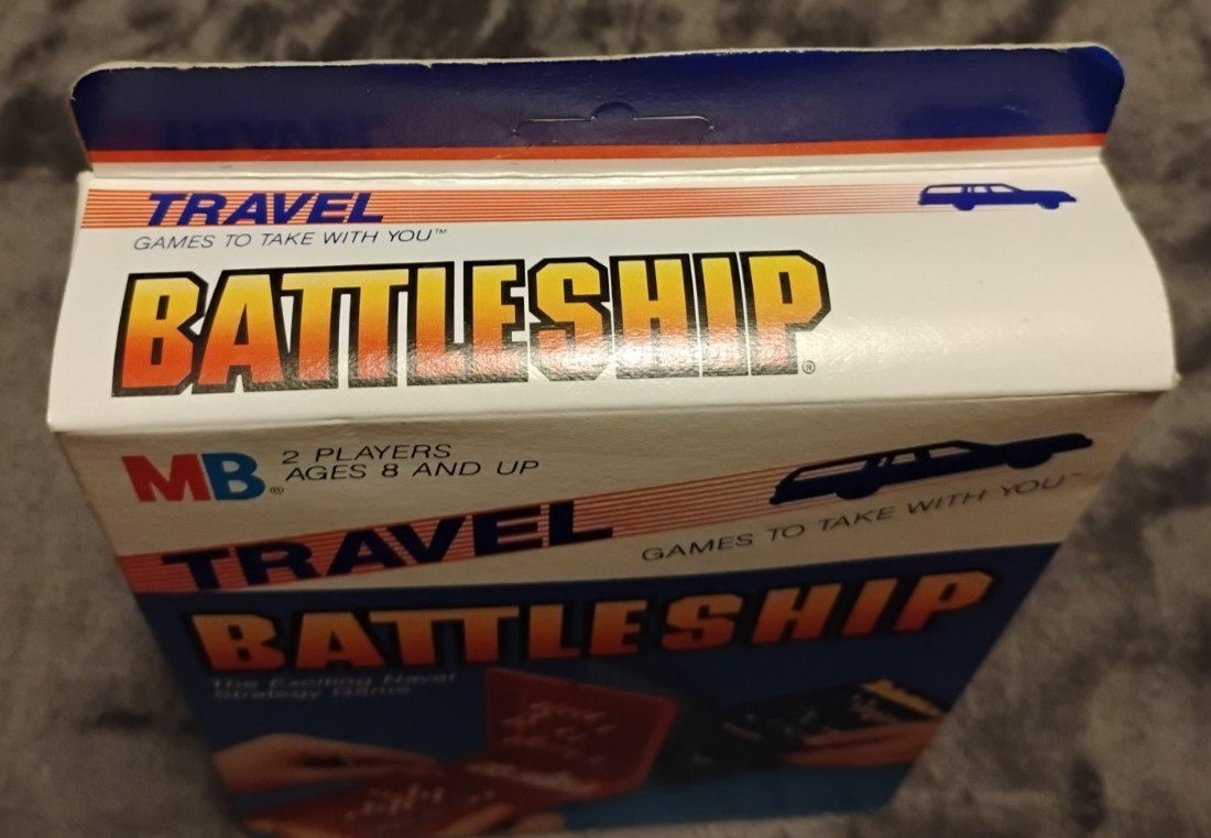 Vintage 1986 Travel Battleship Game New in Box Milton Bradley MB Classic