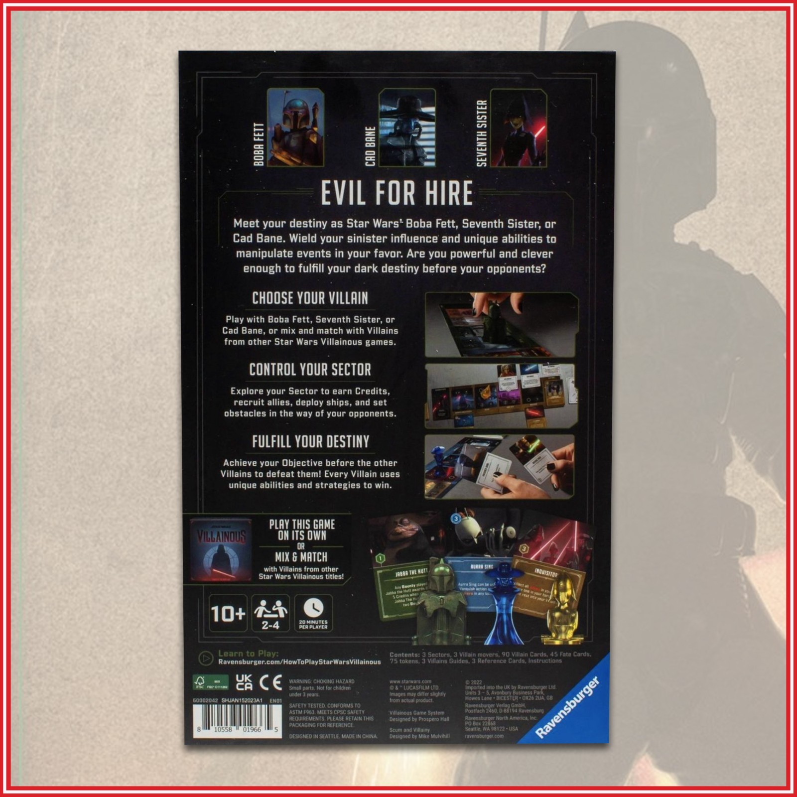 Star Wars Villainous Scum and Villainy Ravensburger Stand Alone Game 2023