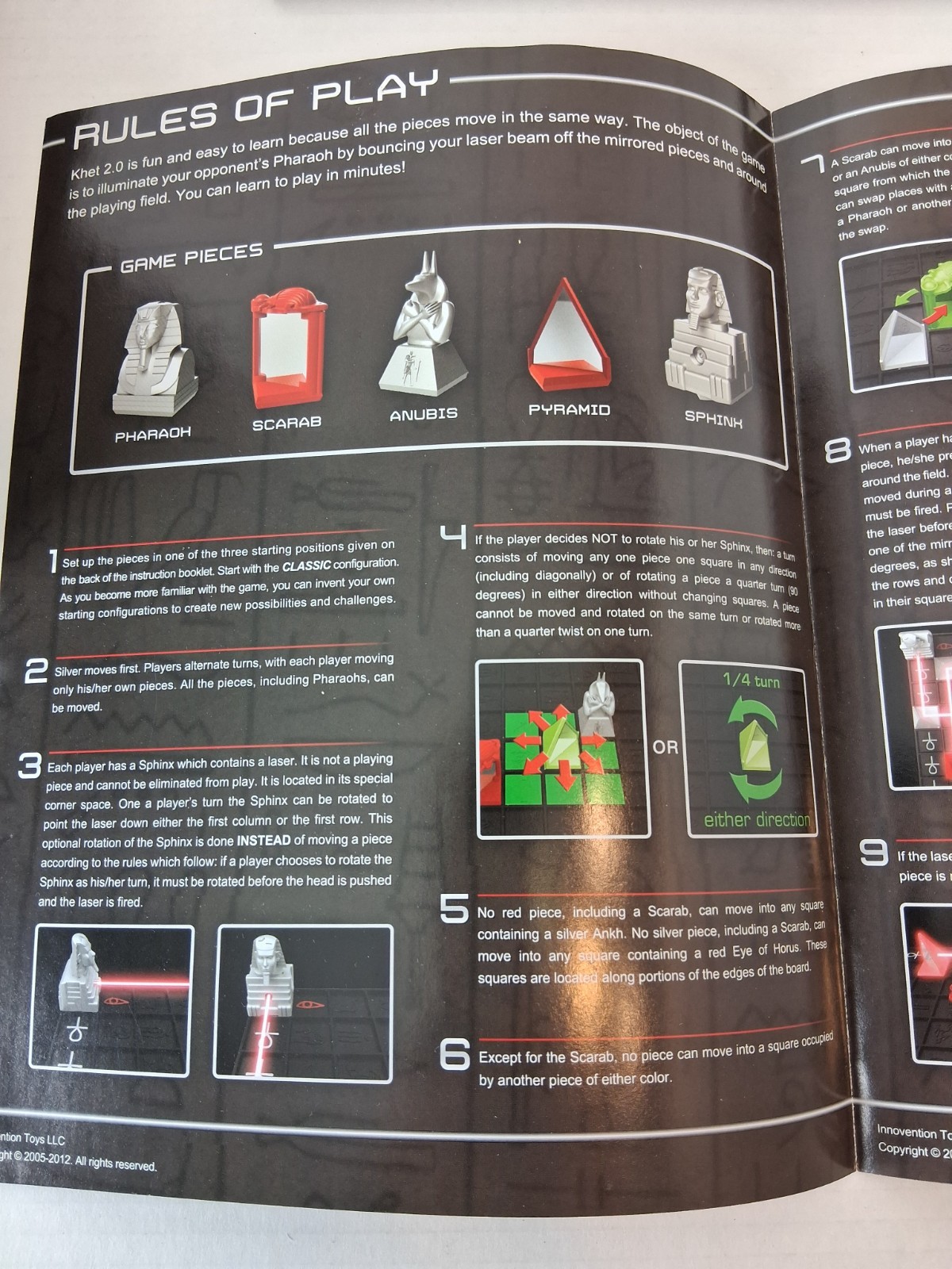 Laser Khet 2.0 Strategy Board Game Mensa Toy Of The Year Finalist TESTED WORKS!