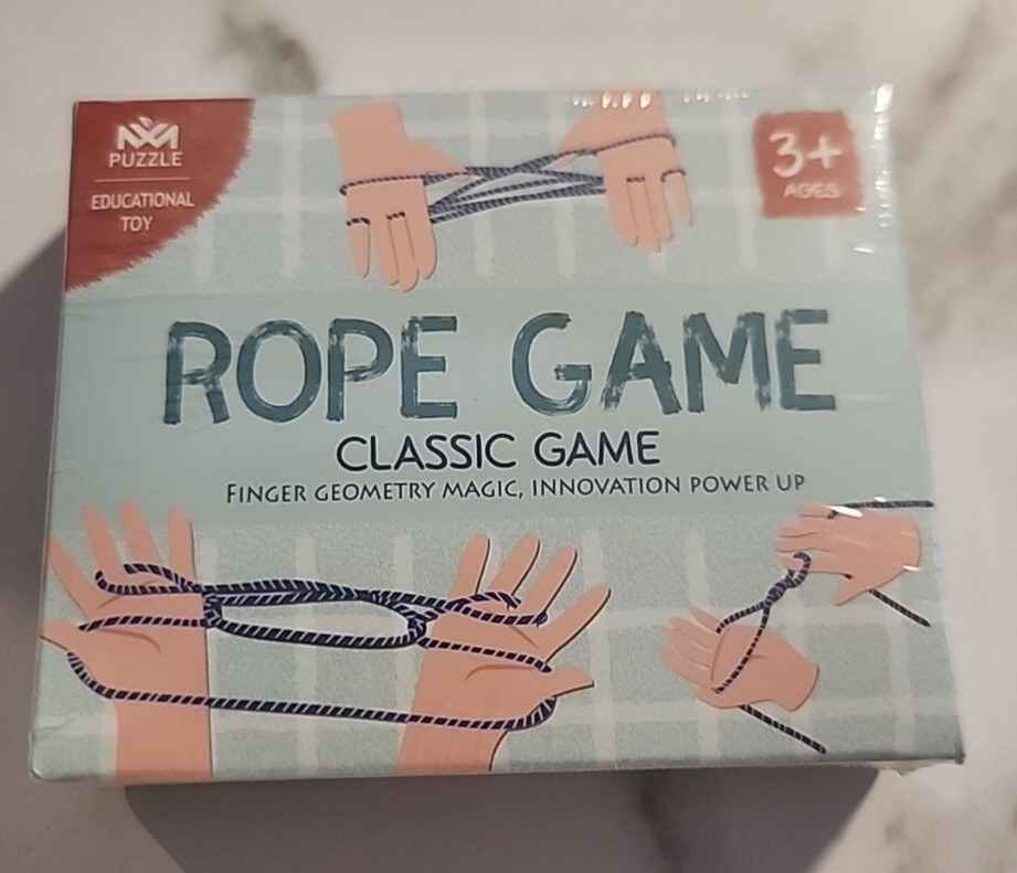 Rope Game, 3+ Years Educational Learning Toy Classic Finger Geometry Magic