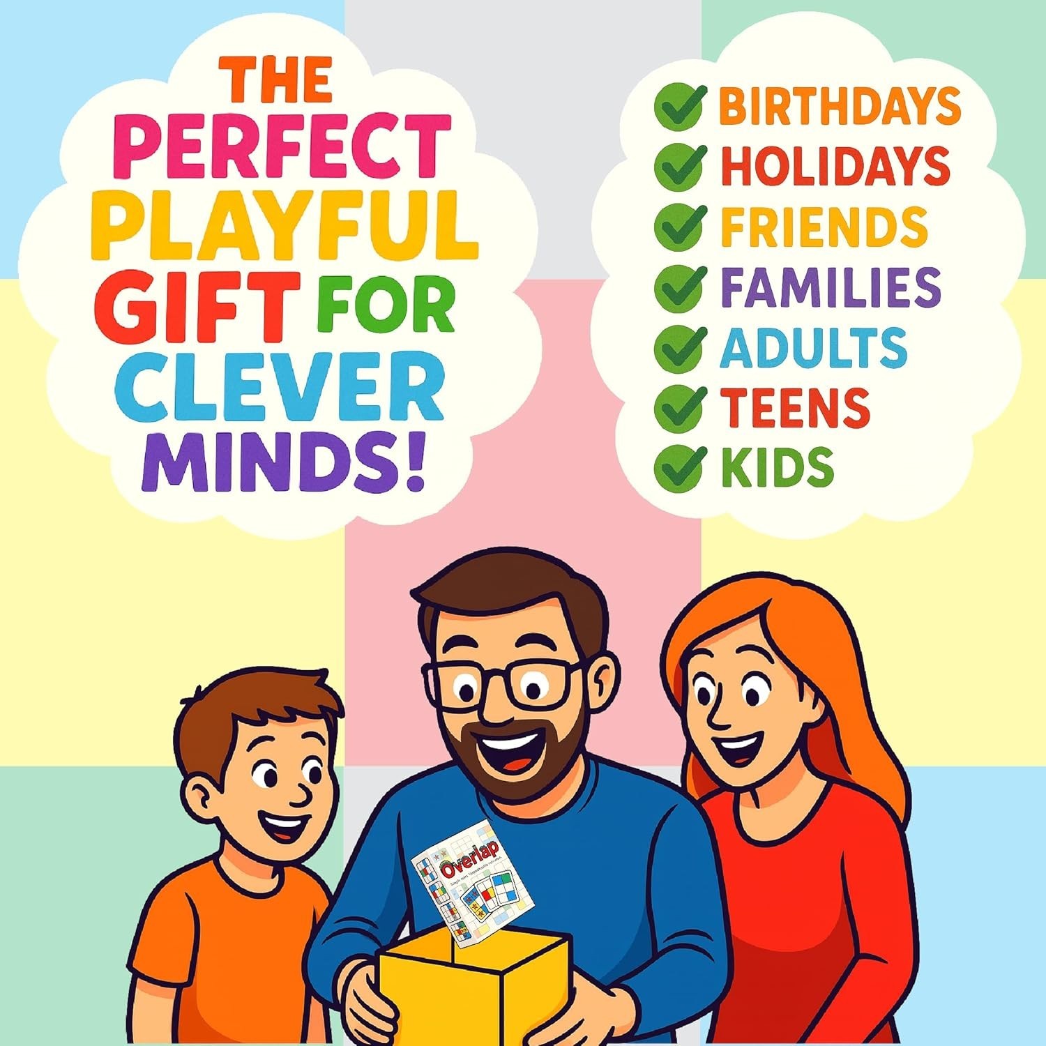 Overlap: Classic Strategic Card Game – Perfect for Couples & Family Gatherings