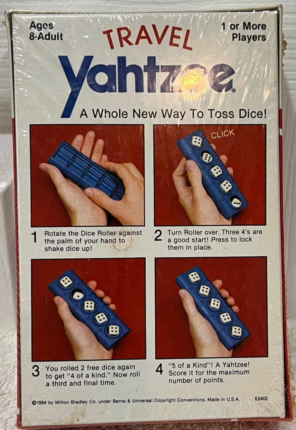 Vintage 1984 Edition Milton Bradley Yahtzee Travel Game New Sealed