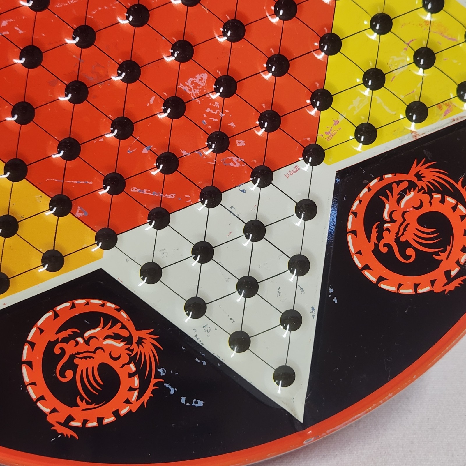 Vintage Ohio Art Metal Chinese Checkers And Checkers Game