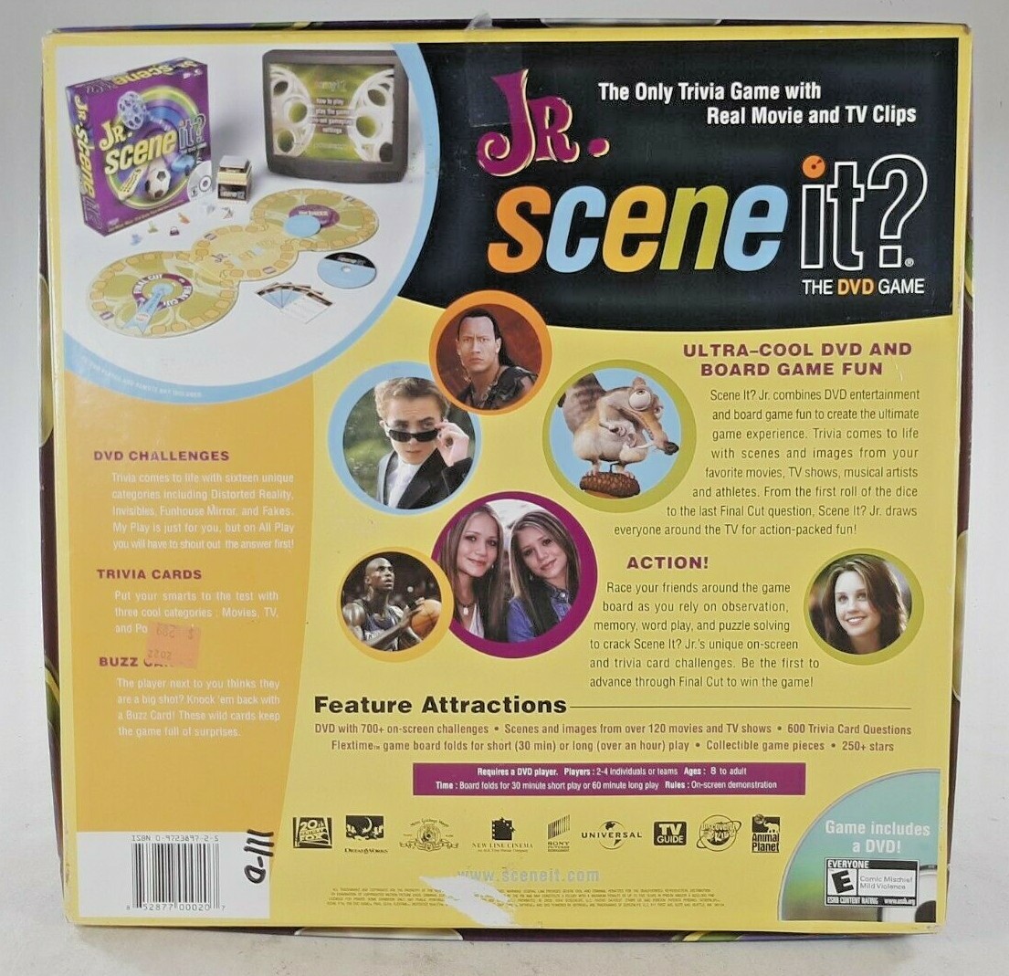 Scene It Jr DVD Game Trivia ages 8+ Fun for the whole family! by Screenlife